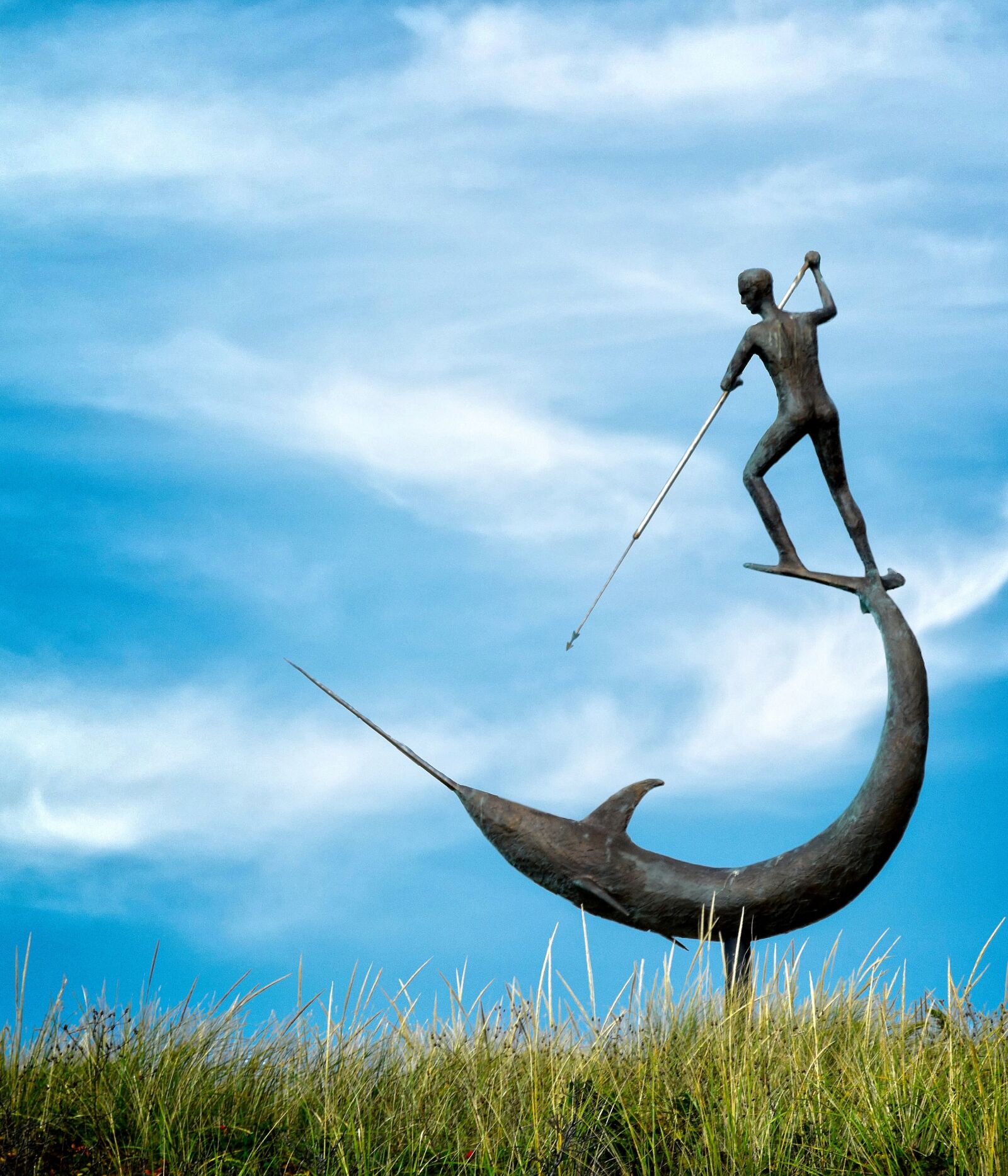 Nikon D3200 sample photo. Menemsha, martha's vineyard, statue photography