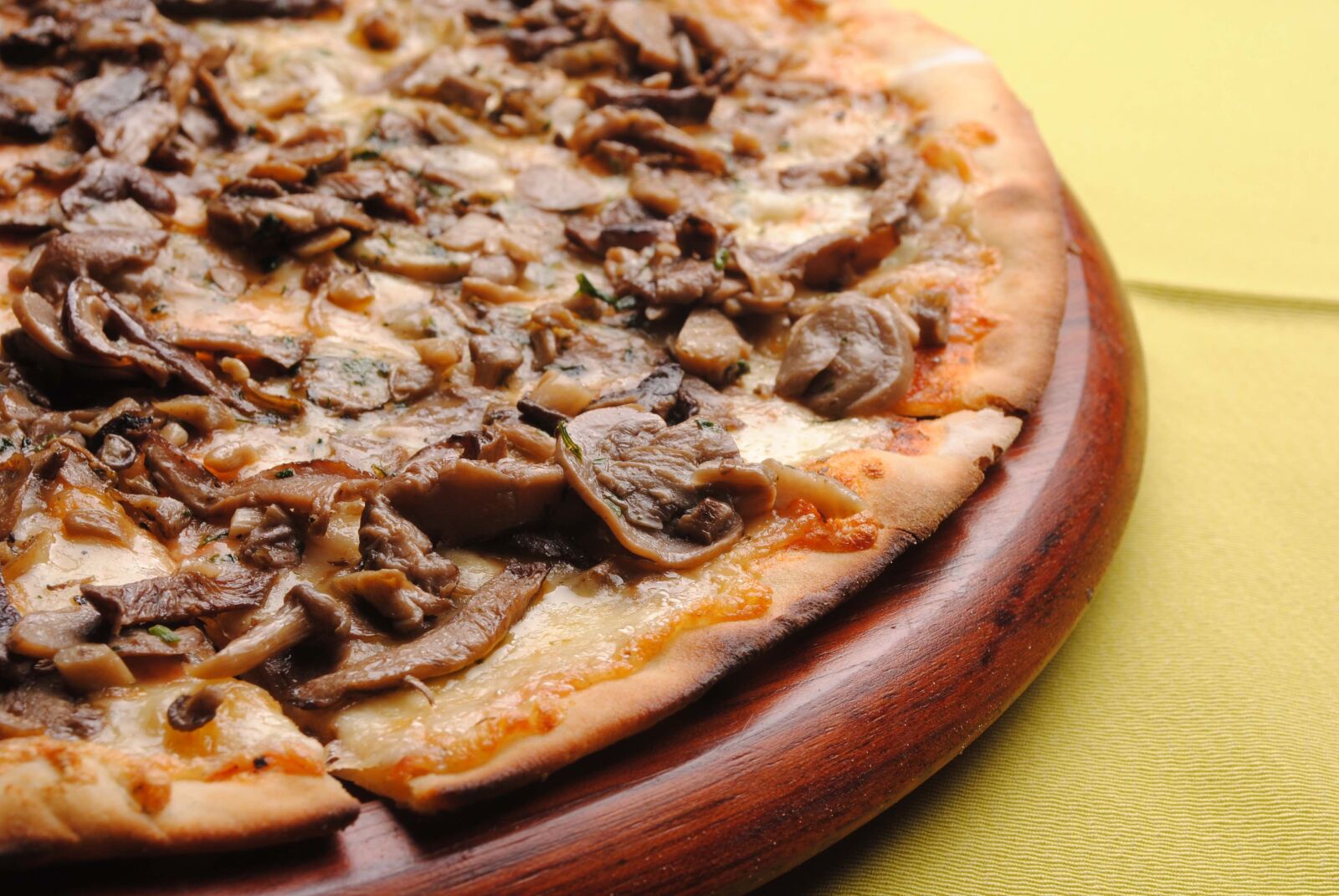 Nikon D3000 sample photo. Pizza, mushrooms, tomato photography