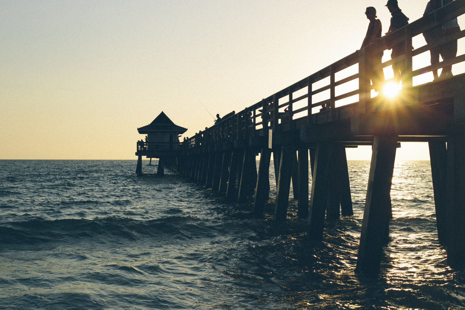Canon EOS 6D + Canon EF 50mm F1.8 STM sample photo. Sunset, ocean, pier, seashore photography
