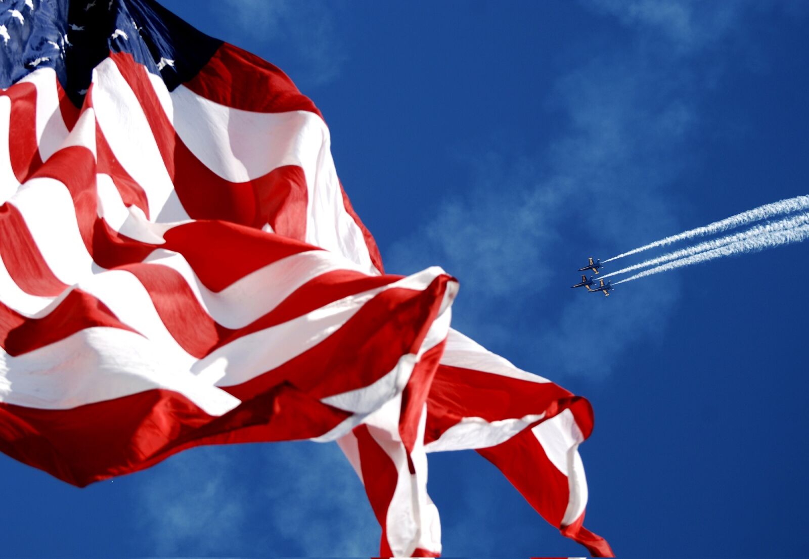 Nikon D2X sample photo. American flag, flying, stars photography