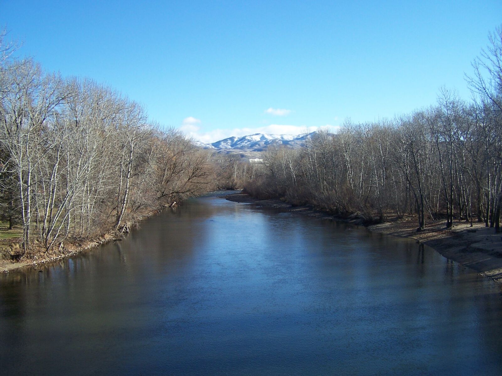 Kodak Z740 ZOOM DIGITAL CAMERA sample photo. River, winter, trees photography