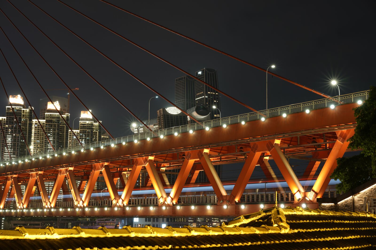 Sony a7R III sample photo. Bridge, chongqing, the monorail photography