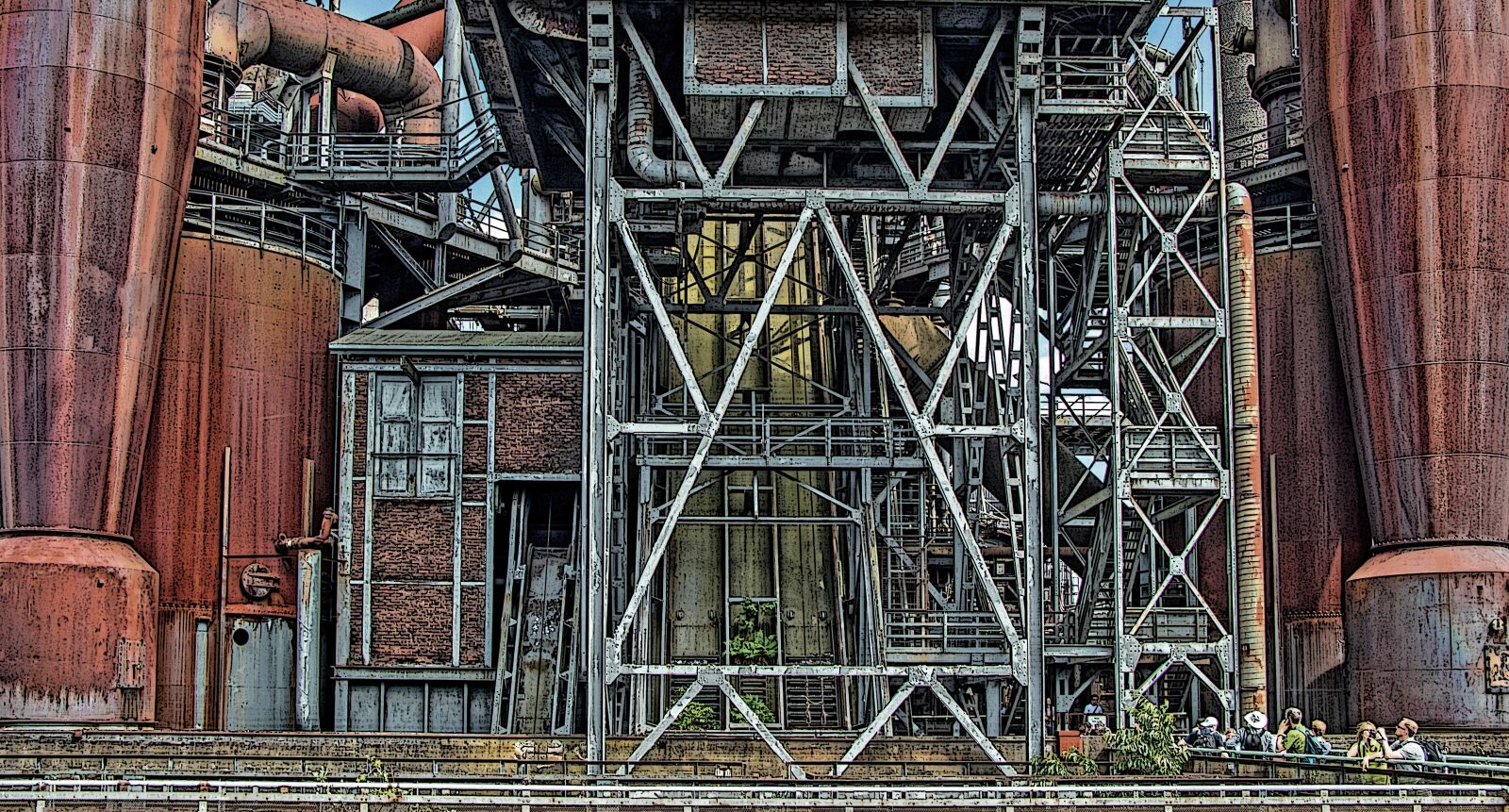 Canon EOS 80D sample photo. Duisburg, industrial park, industry photography