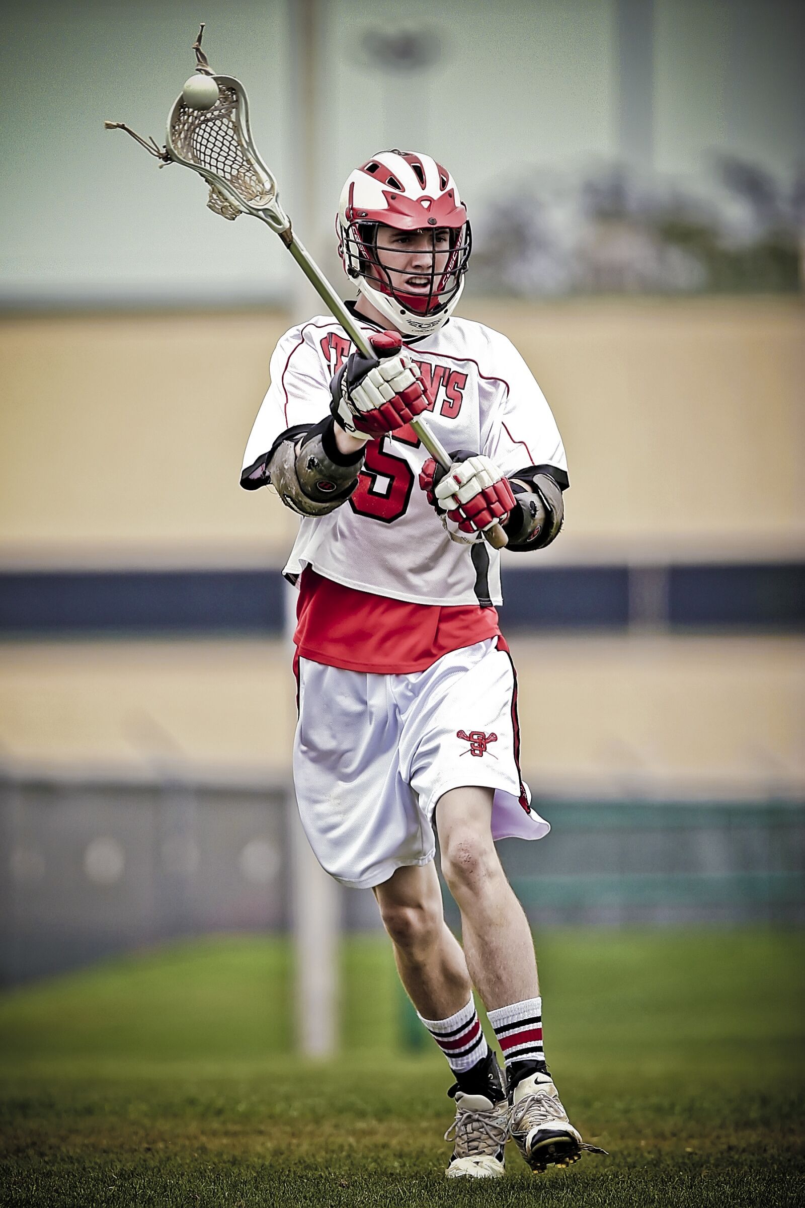 Canon EOS 20D sample photo. Lacrosse, player, stick photography