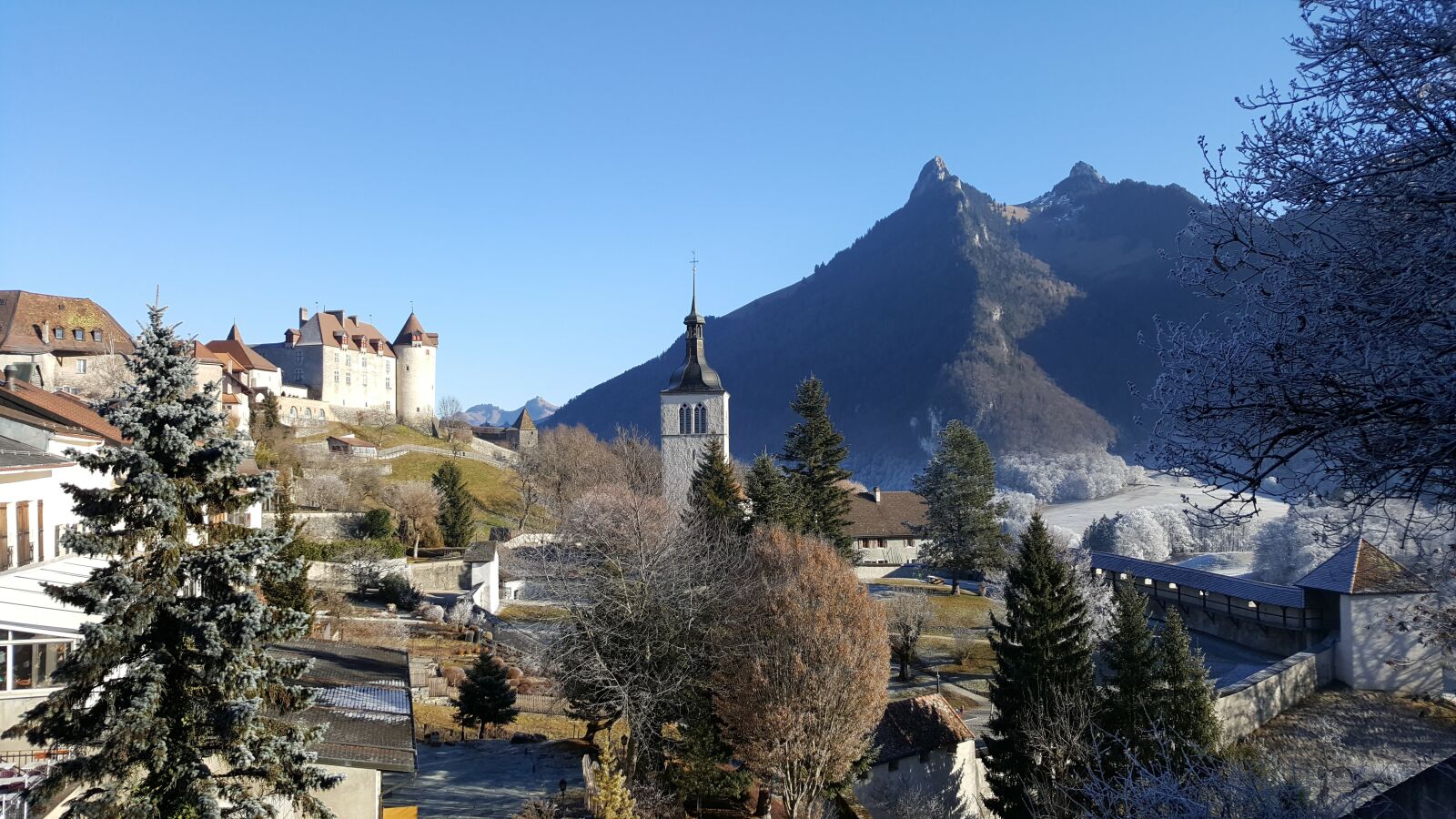 Samsung Galaxy S6 sample photo. Switzerland, mountain, bell tower photography