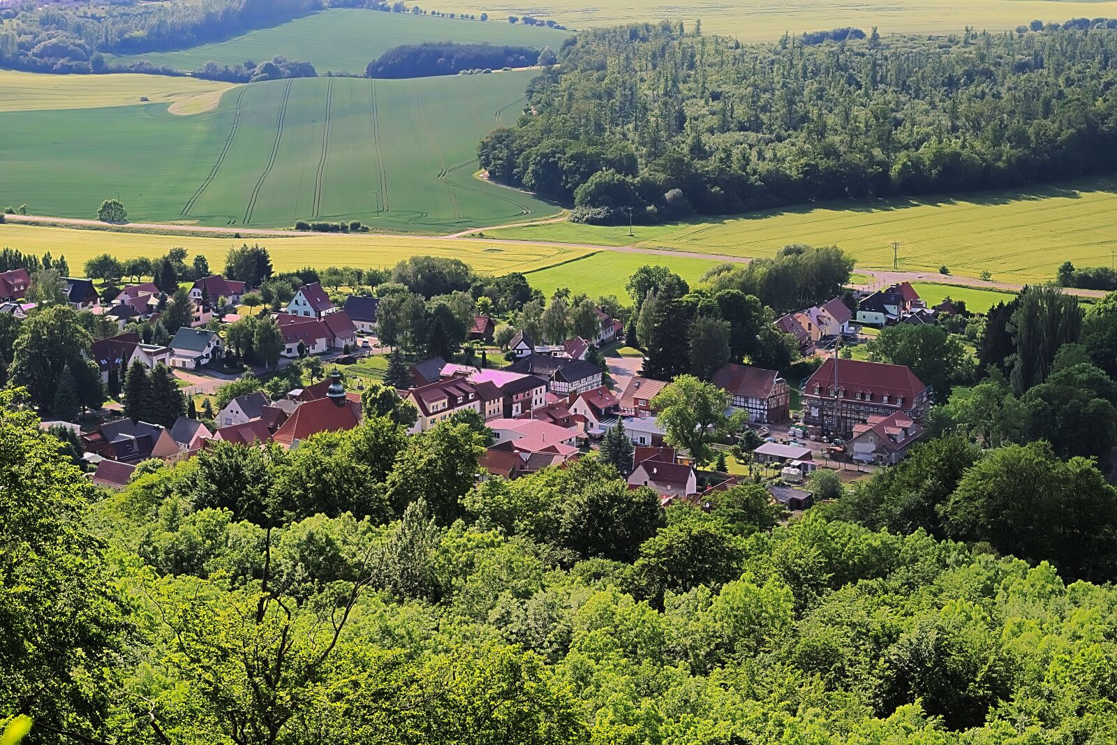 Nikon D3300 sample photo. Landscape, village, fields photography
