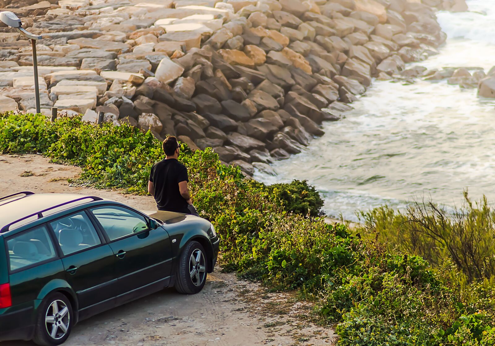 Nikon D3200 sample photo. Man, car, people photography