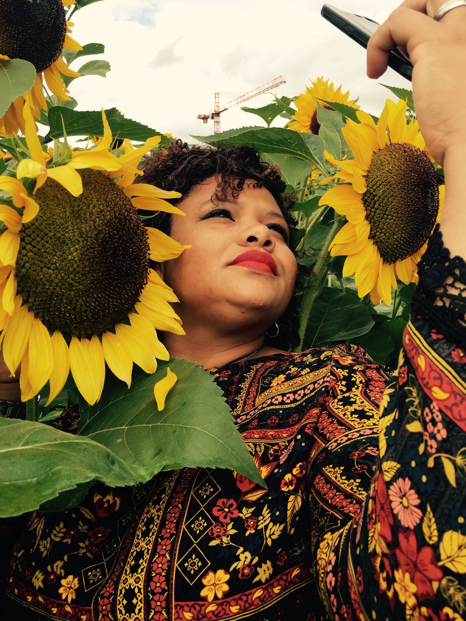 Apple iPhone 6s Plus sample photo. Woman, sunflower, nature photography