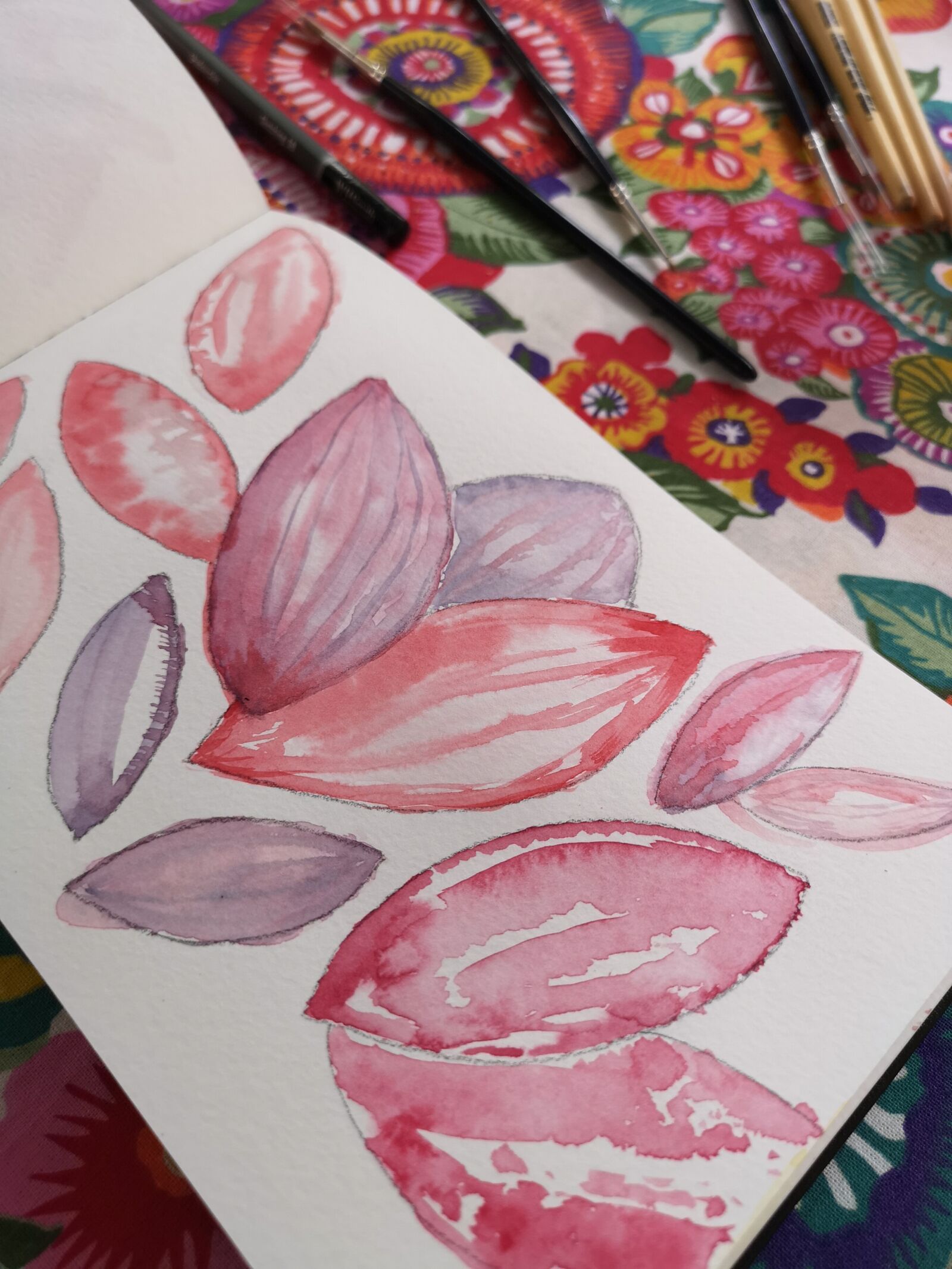 HUAWEI CLT-L09 sample photo. Rosa, watercolor, petals photography