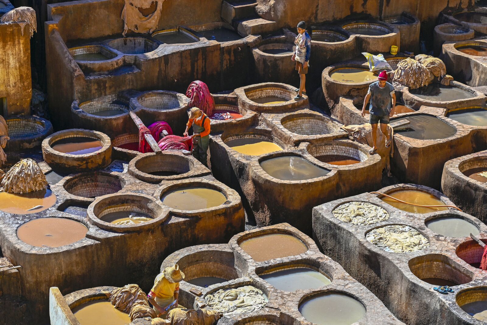 Nikon Z7 sample photo. Morocco, curtiduria, skins photography