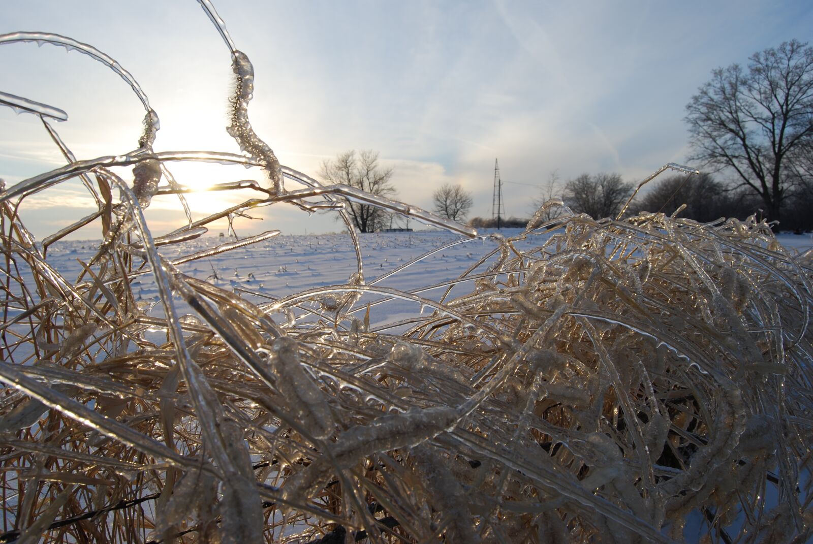 Nikon D40X sample photo. Winter, landscape, sunset photography