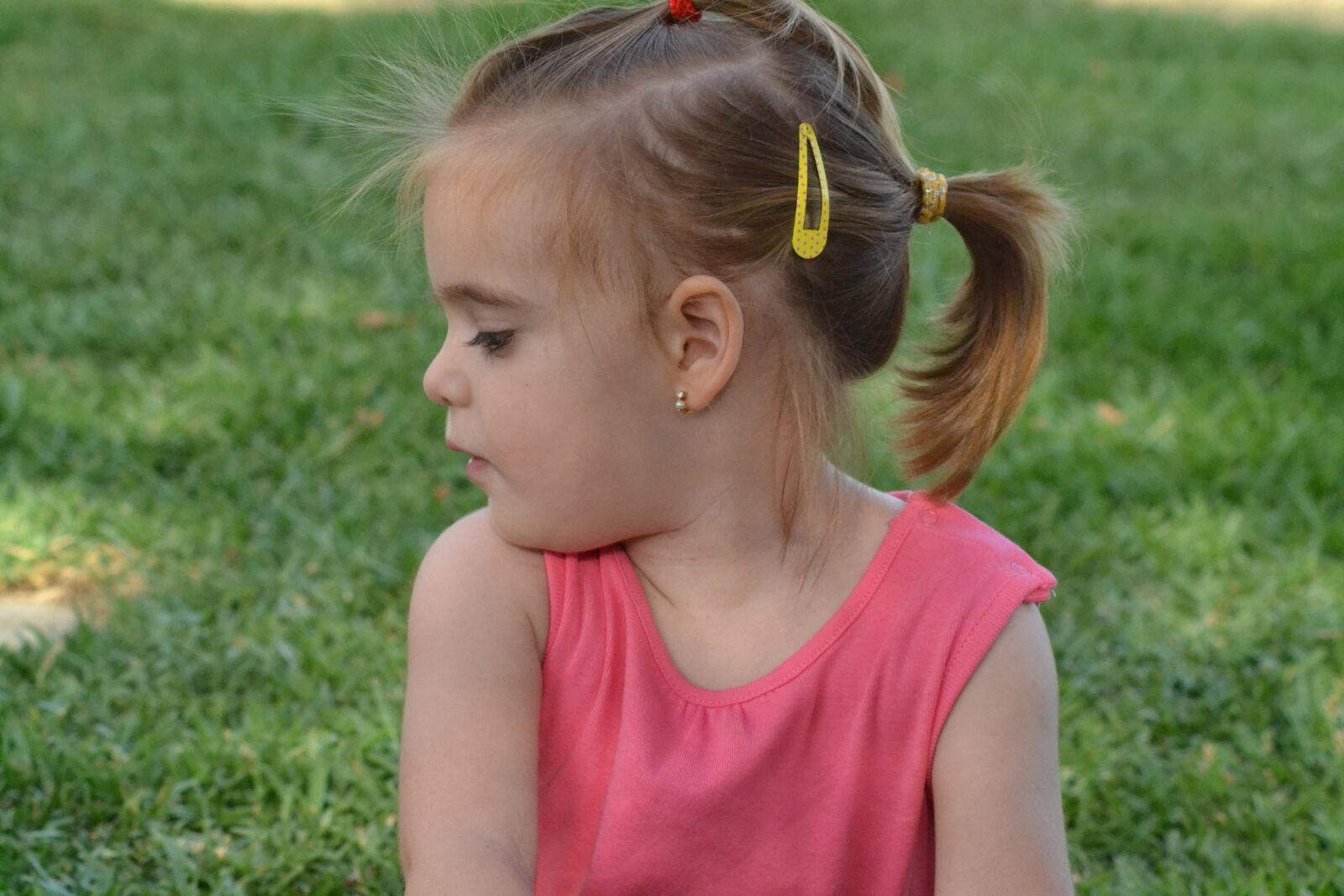 Nikon D3100 sample photo. Girl, field, green photography
