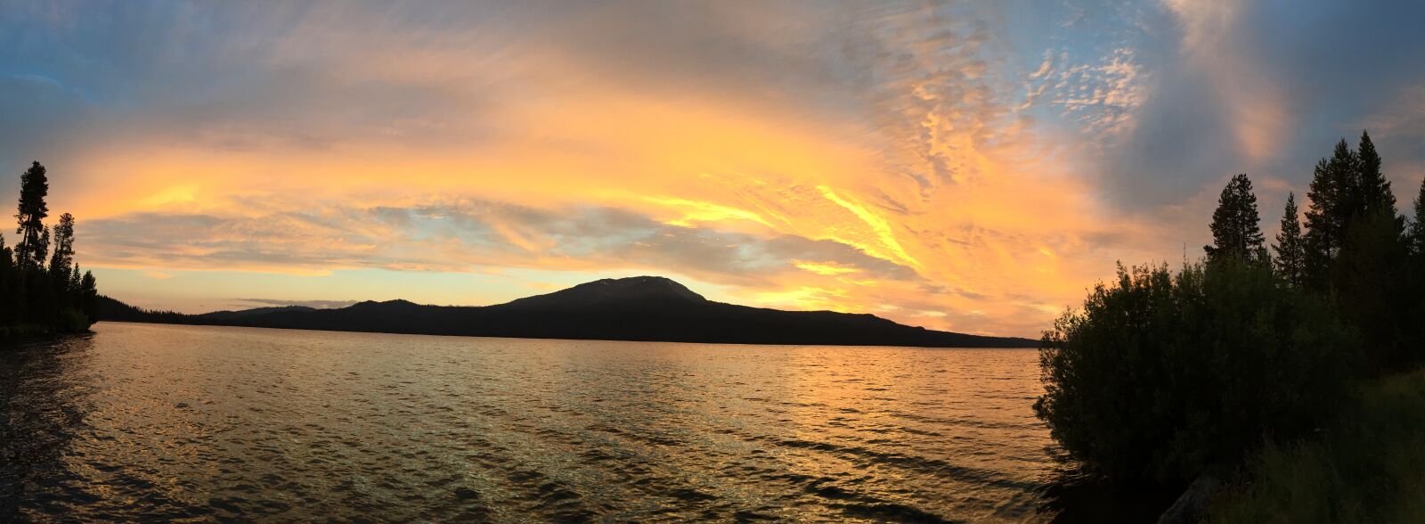 Apple iPhone 6 sample photo. Sunset, horizon, lake photography
