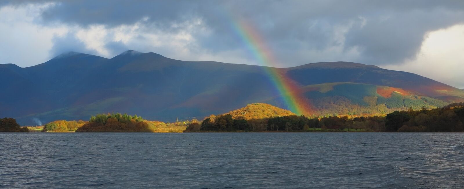 Canon PowerShot G1 X sample photo. Rainbow, derwent, water photography