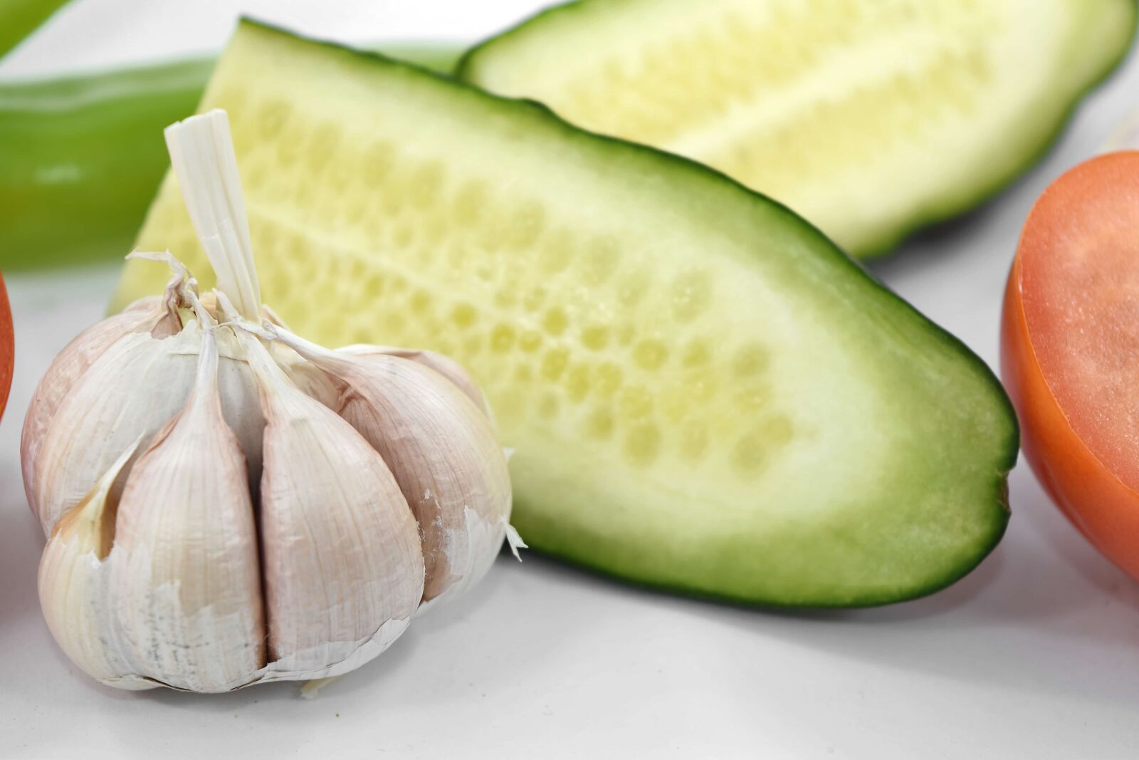 Nikon D5500 sample photo. Cross section, cucumber, dietary photography