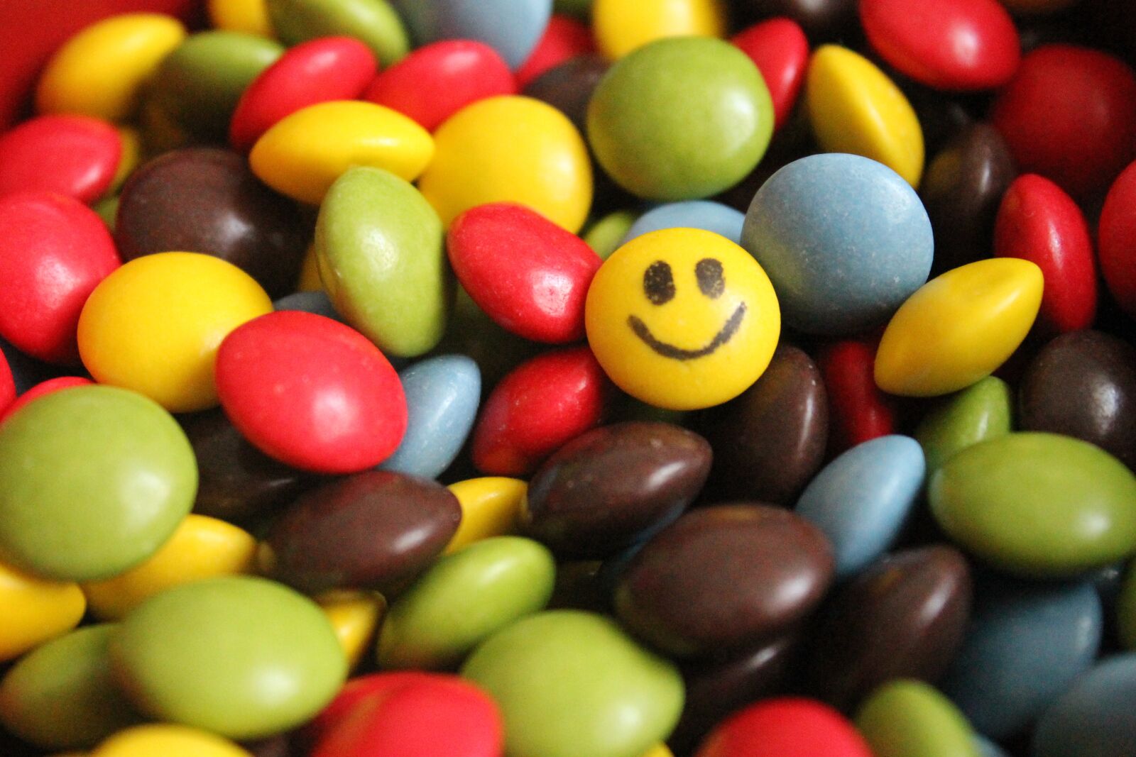 Canon EOS 1100D (EOS Rebel T3 / EOS Kiss X50) sample photo. Lucky charm, smiley, smarties photography