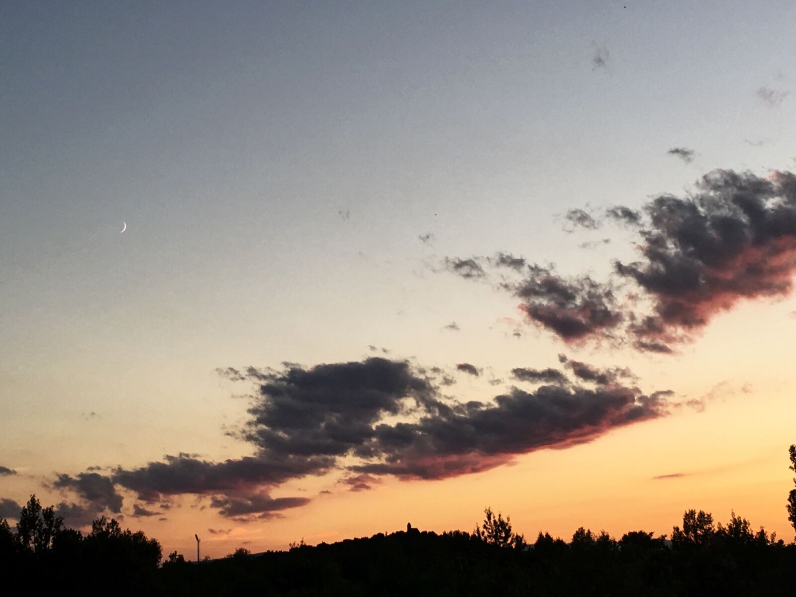 Apple iPhone 6s sample photo. Clouds, iphone, 6s, moon photography
