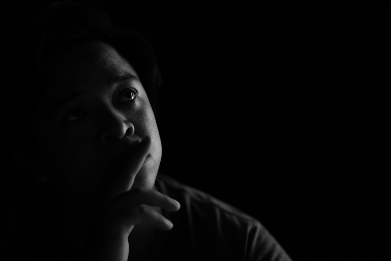 Canon EF 85mm F1.8 USM sample photo. Portrait, black and white photography