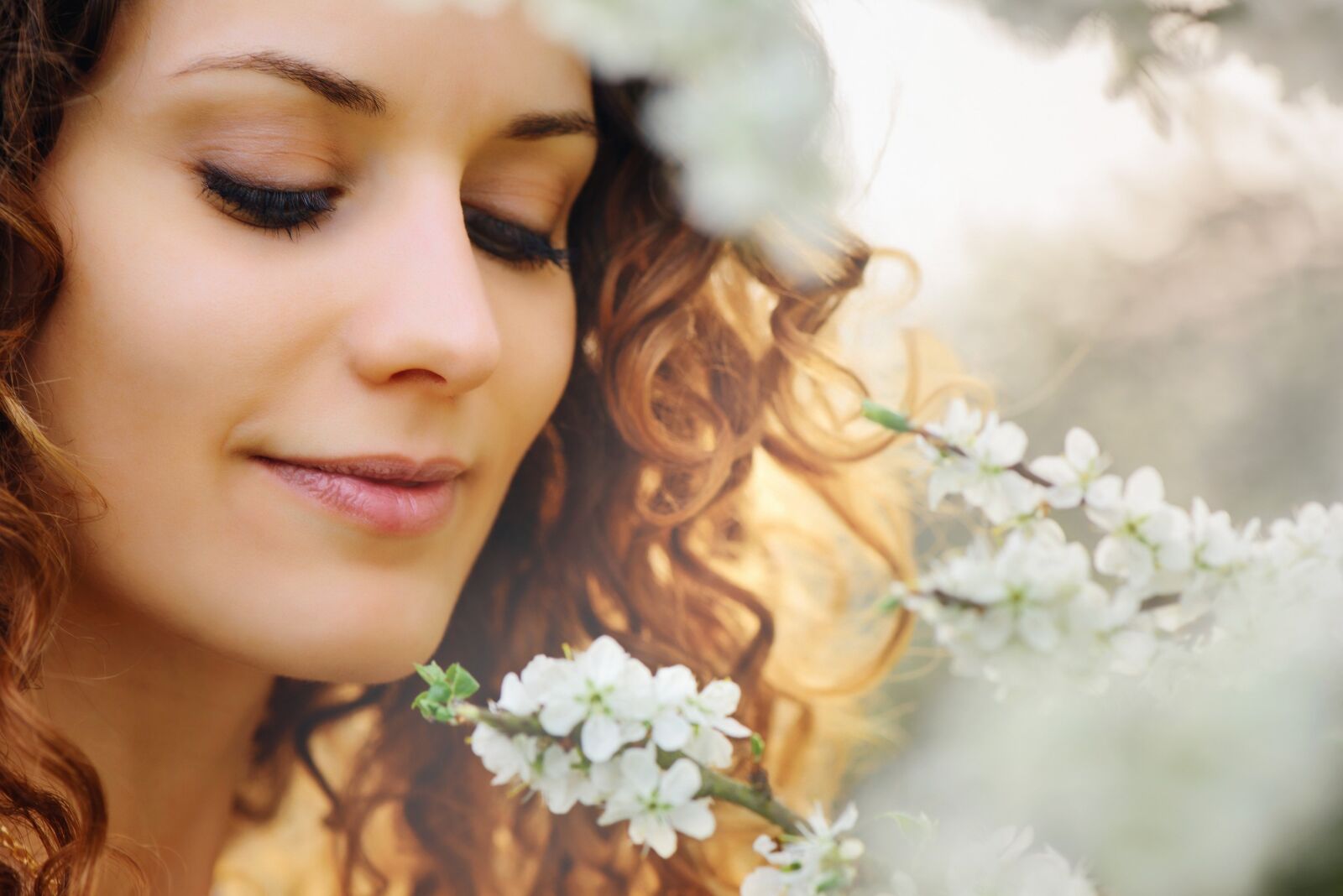 Nikon D610 sample photo. Beautiful, woman, flower photography