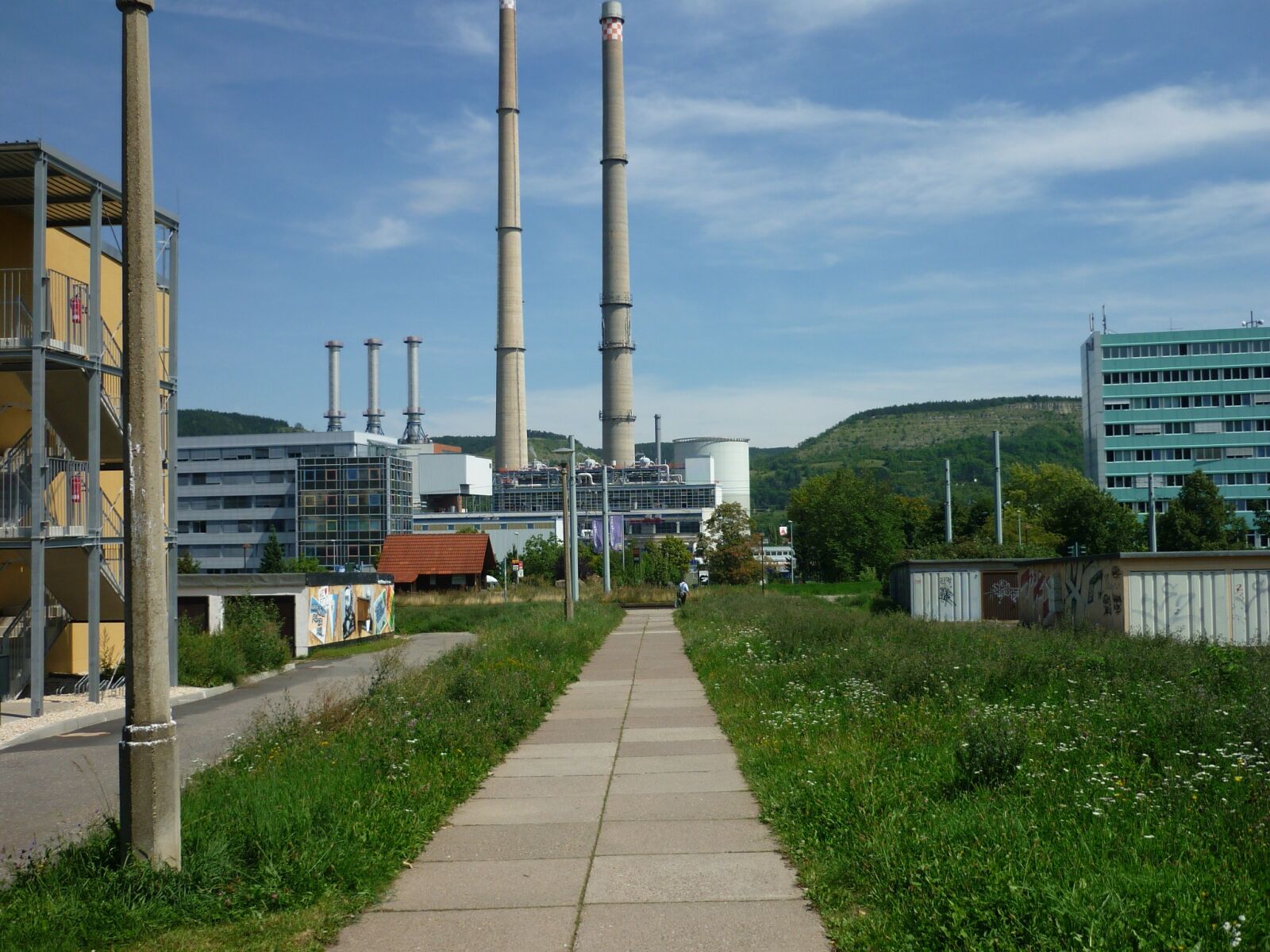 Panasonic Lumix DMC-FS6 sample photo. Factory, high, chimneys photography