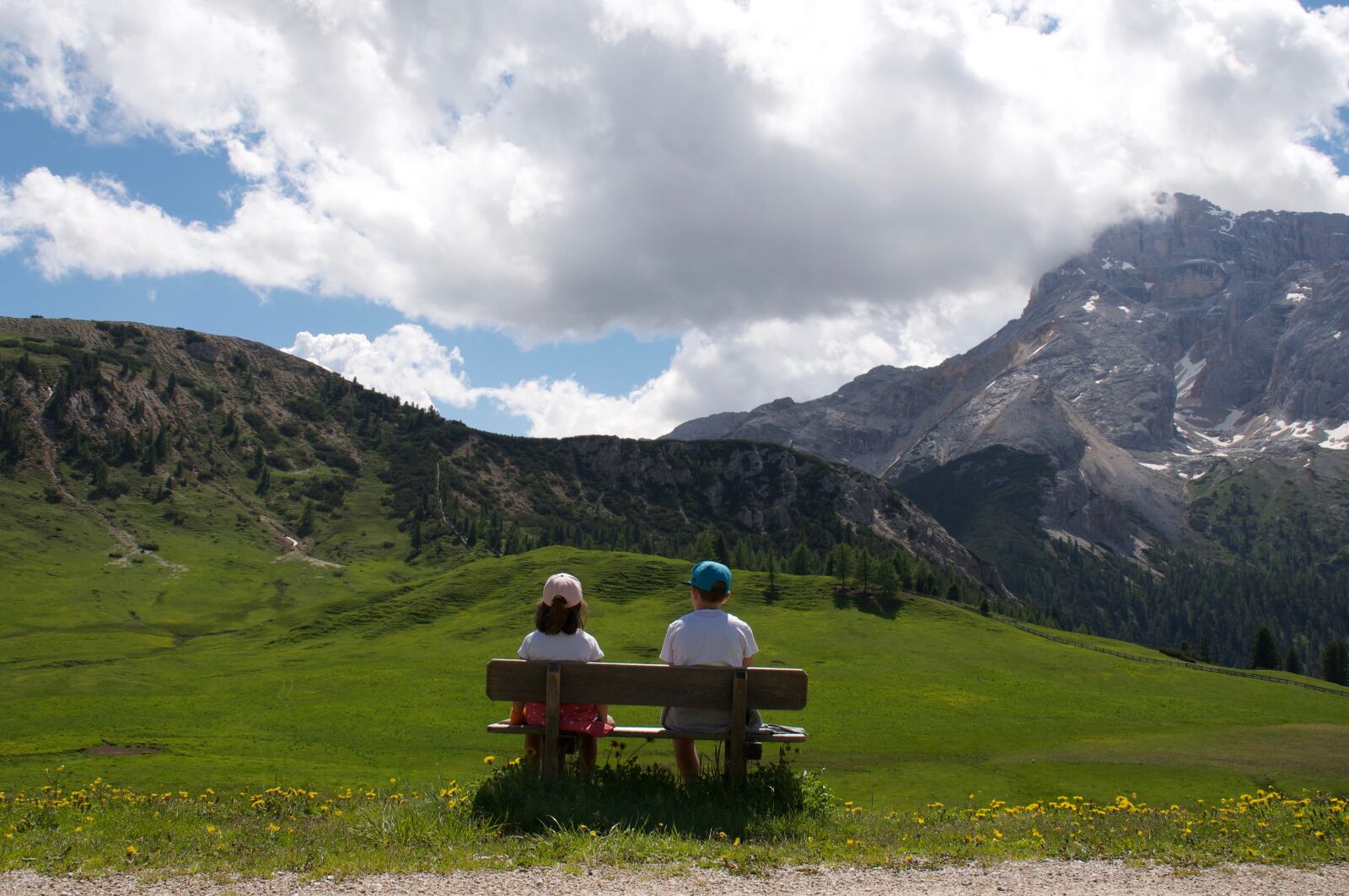 Nikon D5000 sample photo. Mountain, children, landscape photography