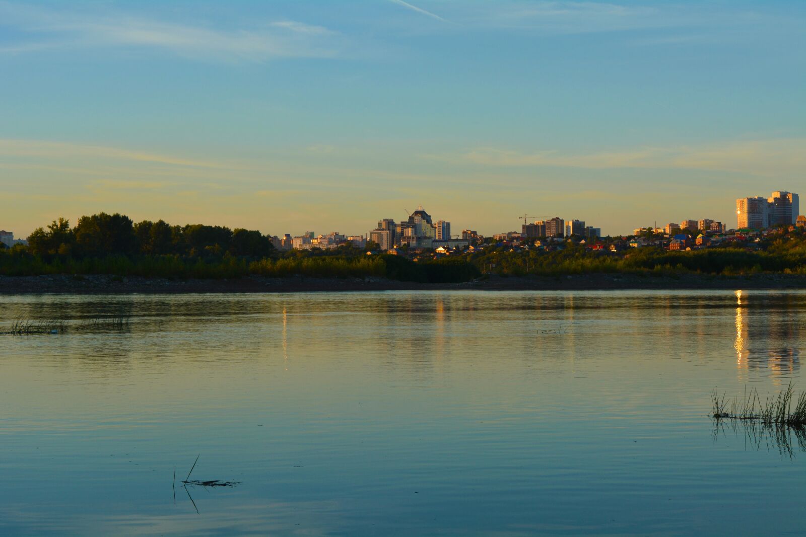 Nikon D5200 sample photo. Landscape, evening river, white photography