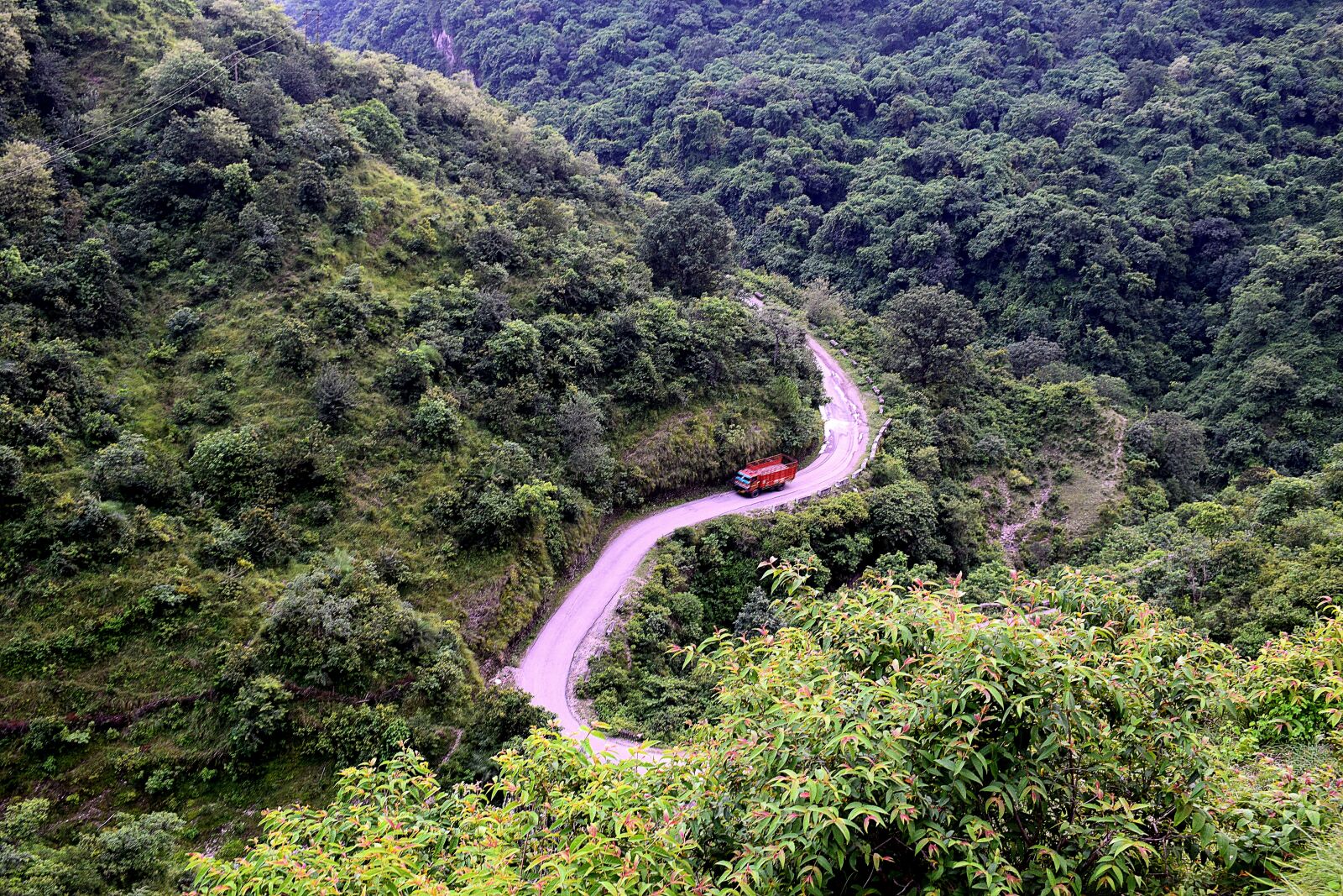 Nikon D3300 sample photo. Hill, road, zigzag photography