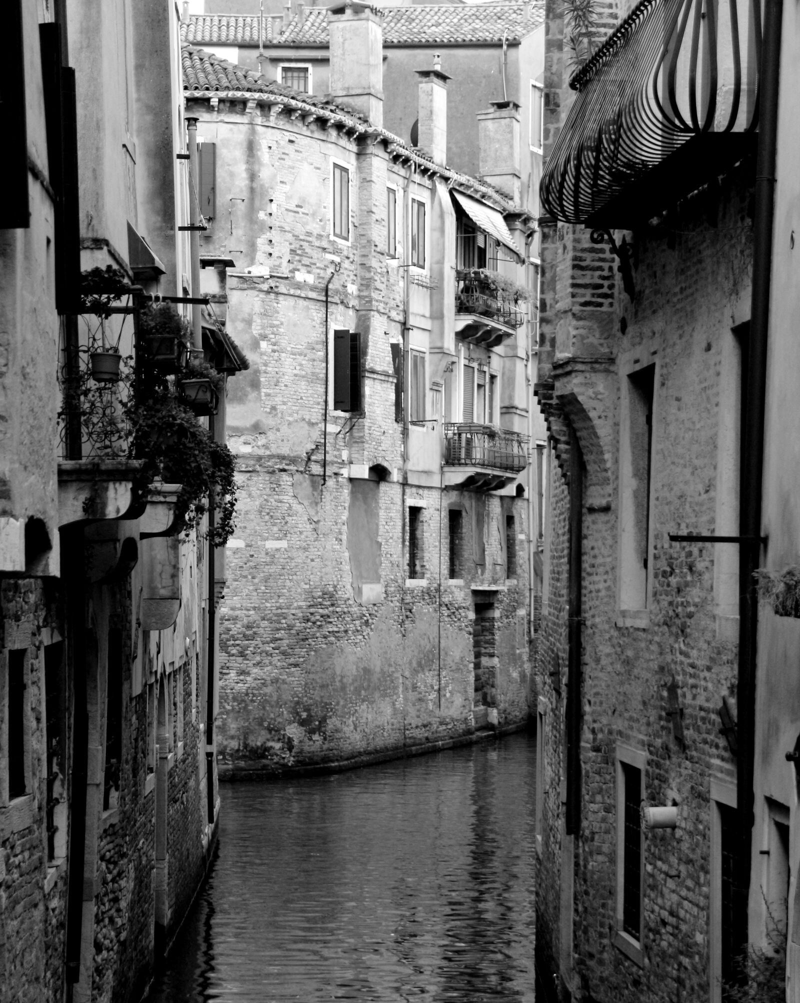 Canon EOS 100D (EOS Rebel SL1 / EOS Kiss X7) sample photo. Venice, black white, channel photography