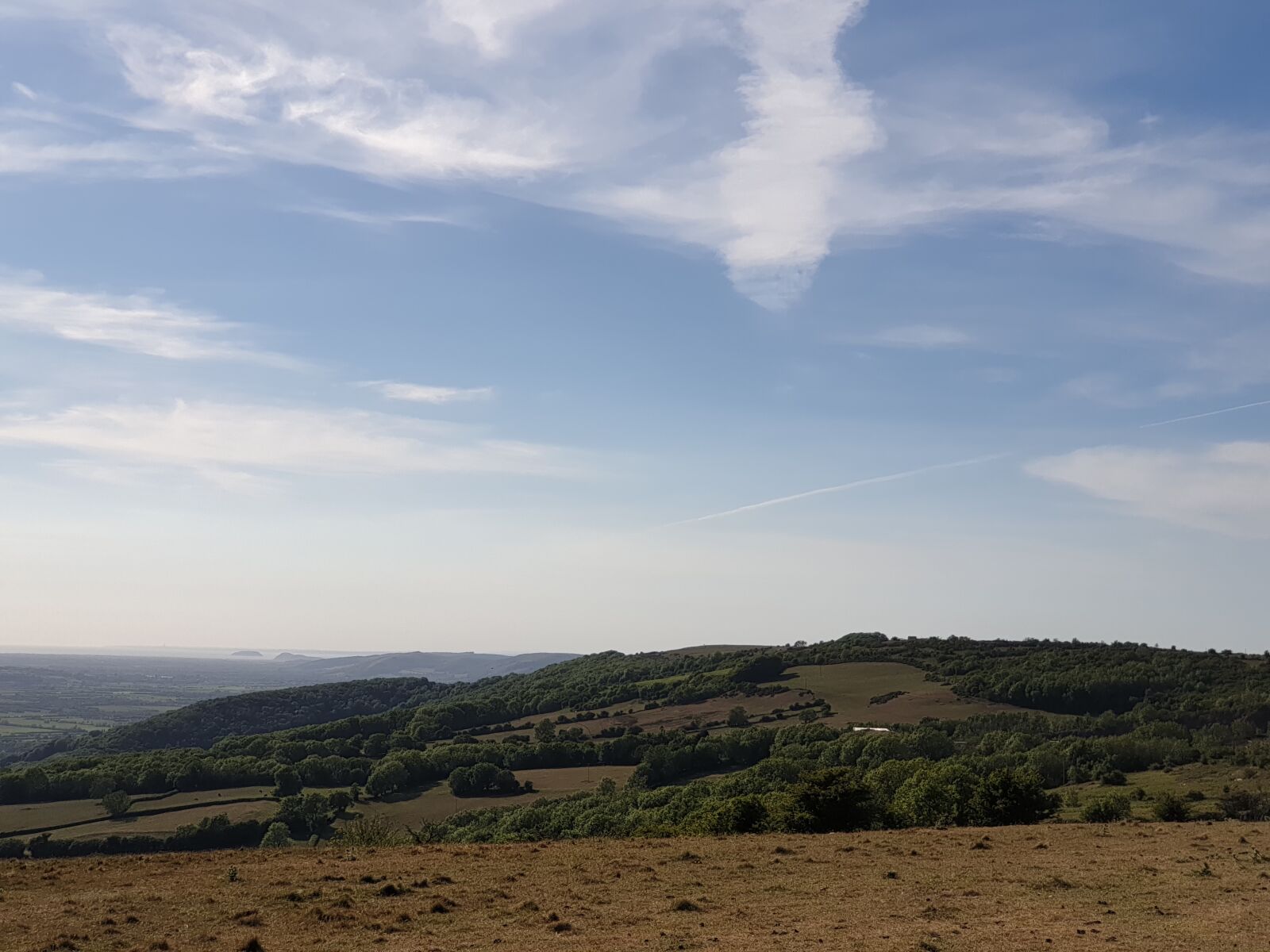 Samsung Galaxy S9+ sample photo. Hilltop, view, mendips photography