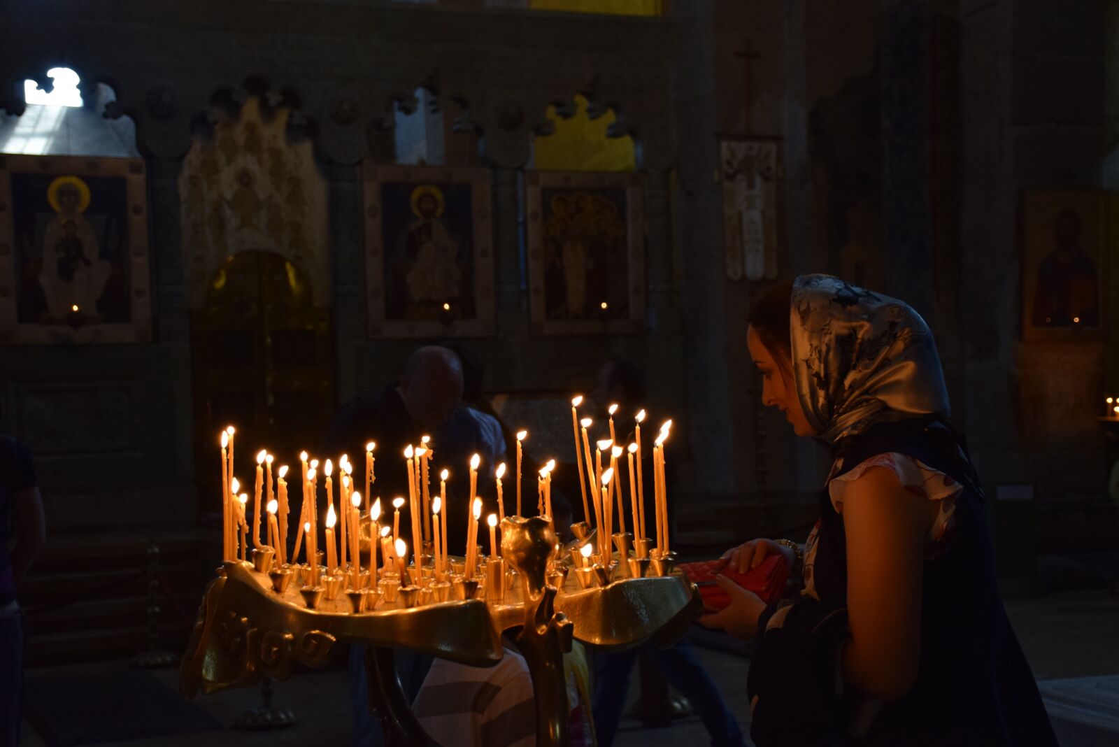 Nikon D5300 sample photo. Candles, church, the flame photography