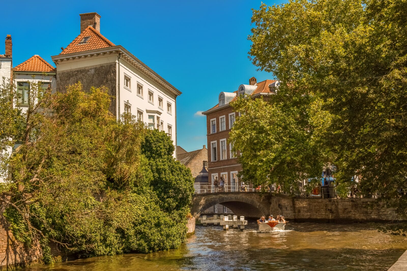 Nikon D3300 sample photo. Belgium, brugge, canal photography