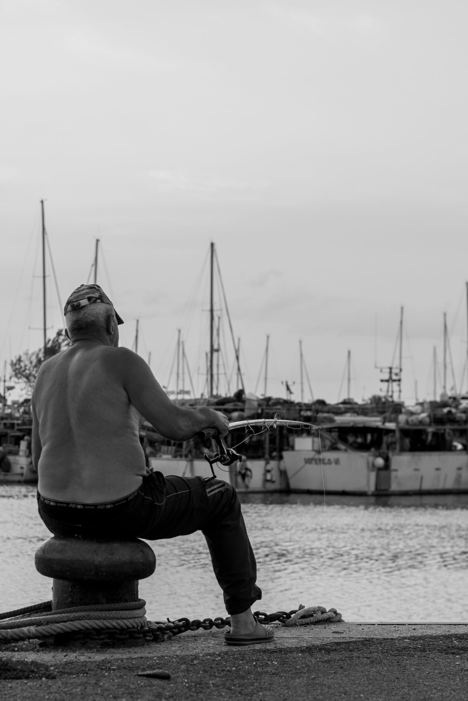 Nikon D600 sample photo. Sitting, fishing, rod photography