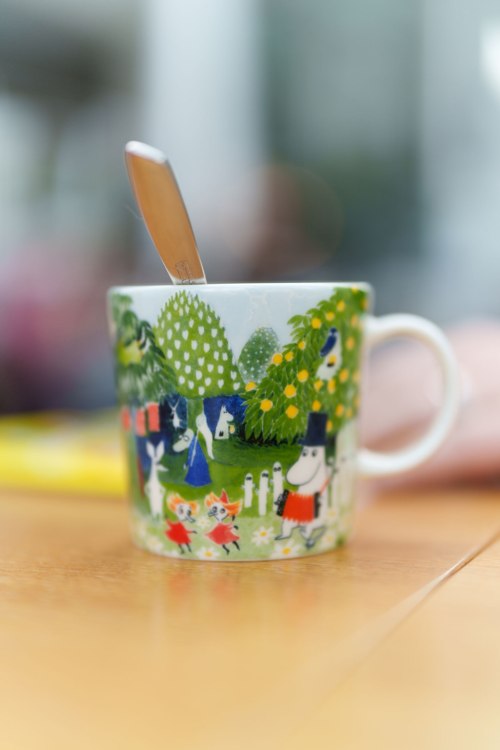 Sony a7R V sample photo. Moomin teacup photography