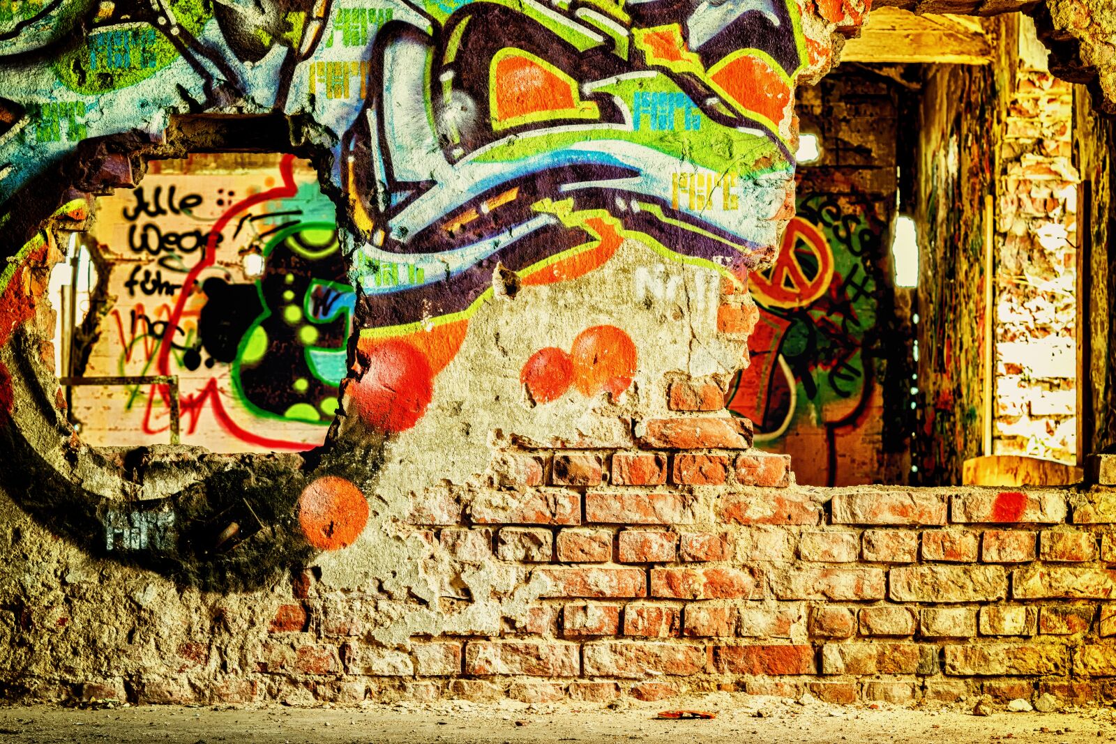 Nikon D3300 sample photo. Lost places, wall, pforphoto photography