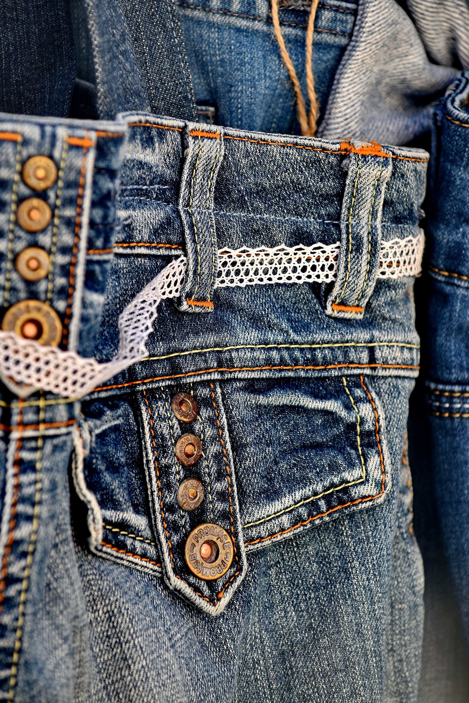 Nikon D5500 sample photo. Button, denim, fashion, jeans photography