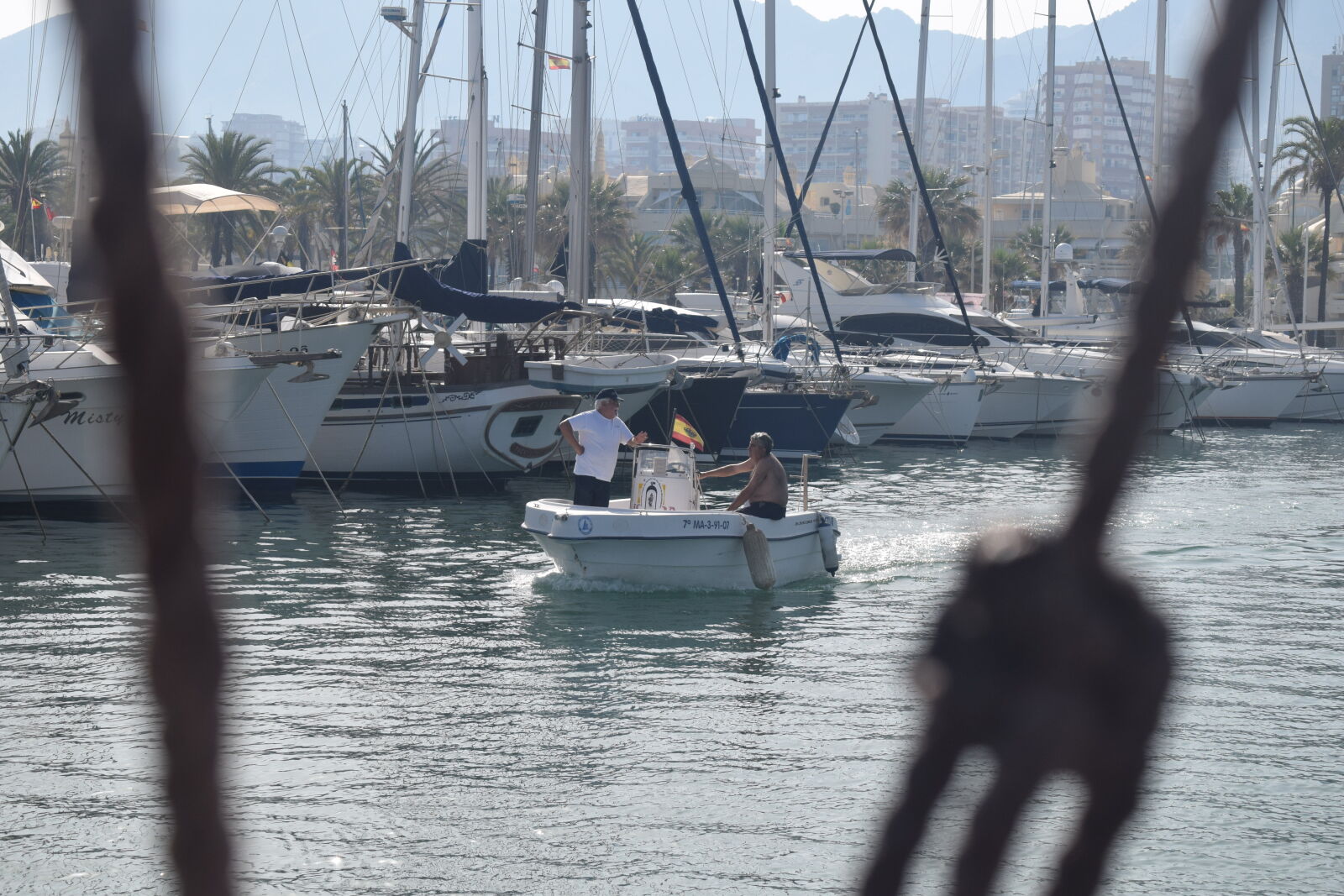 Nikon D3300 sample photo. Boat, marina, men, on photography