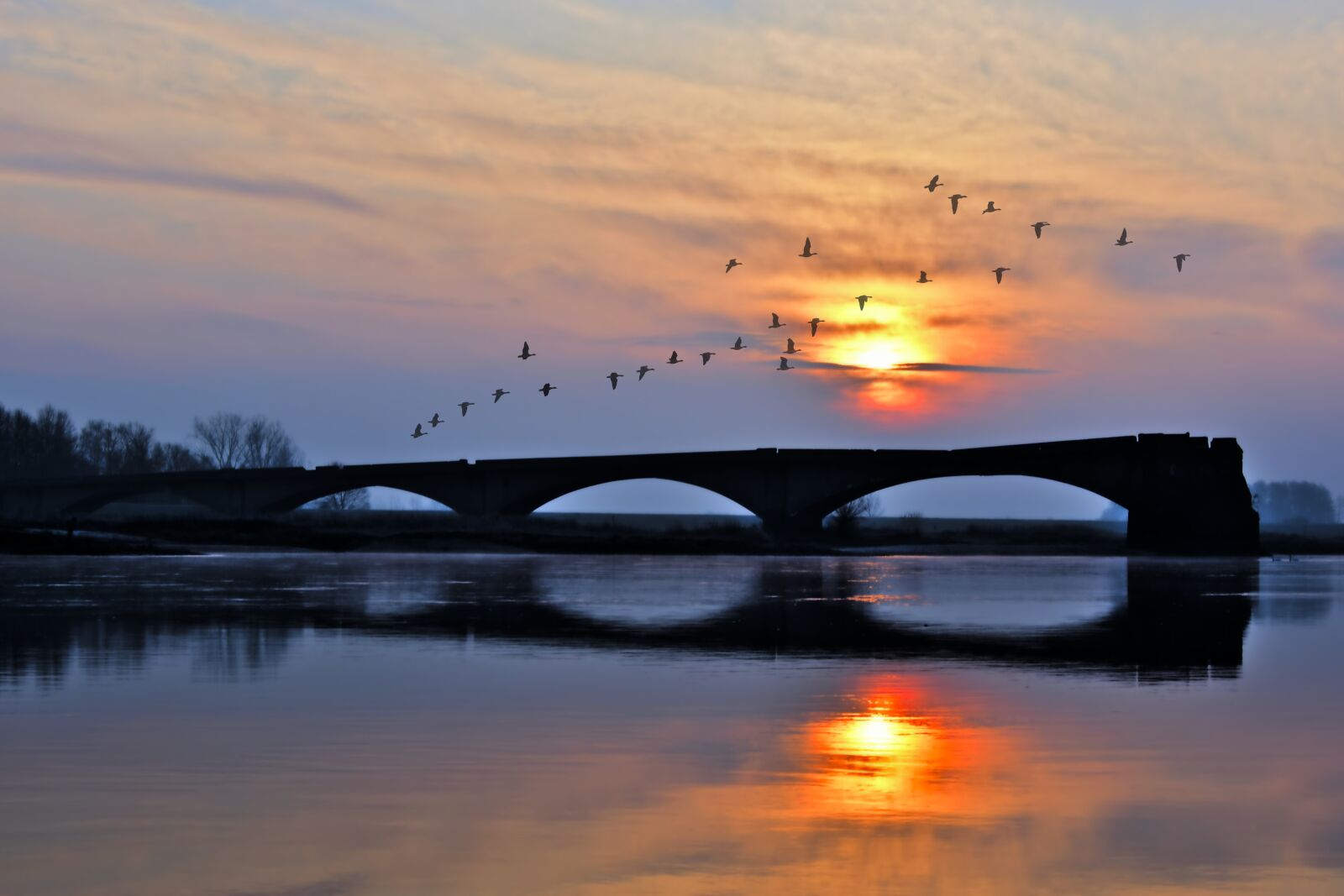 Nikon D5600 sample photo. Sunrise, morgenstimmung, river photography