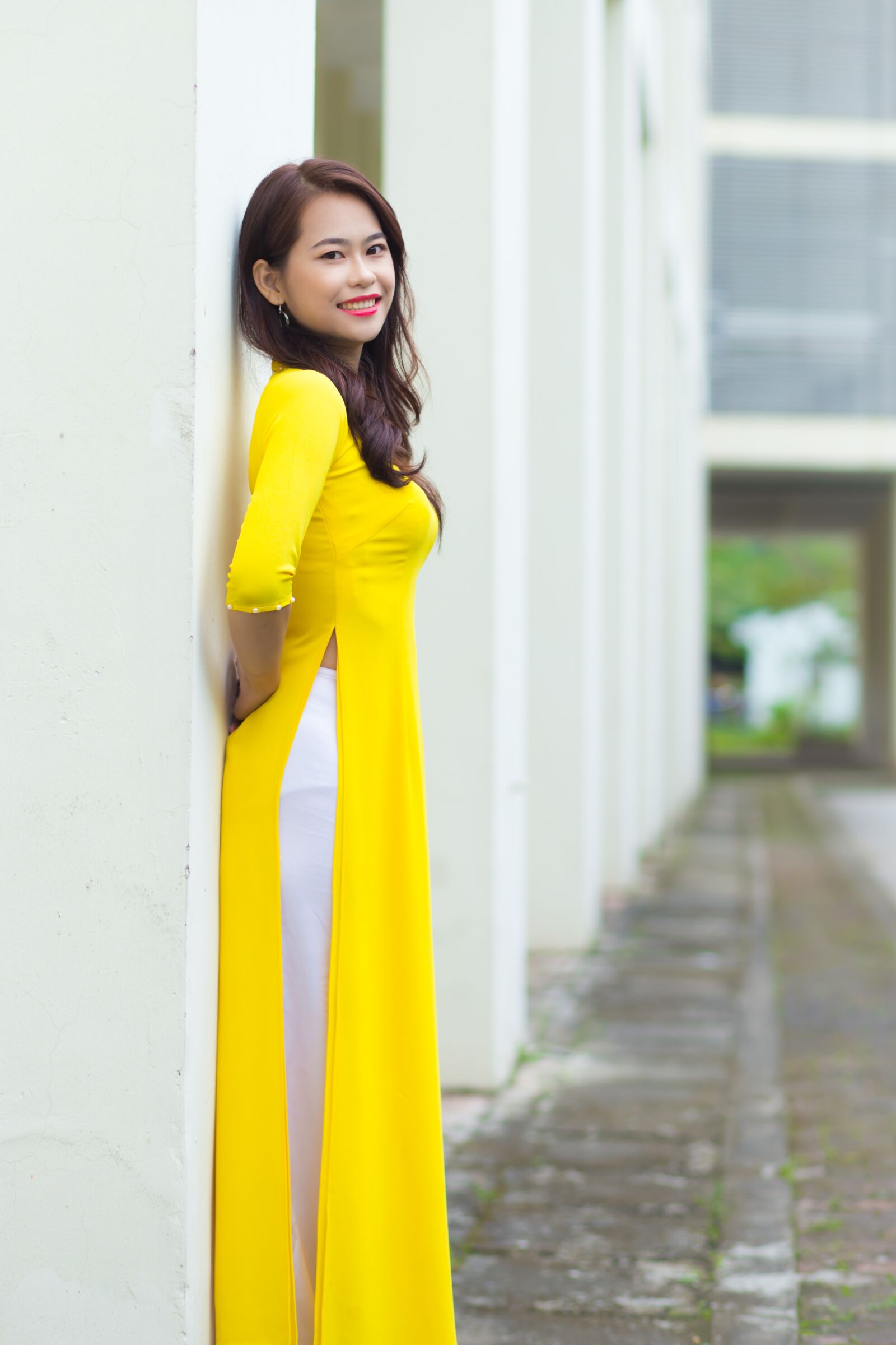 Canon EF 85mm F1.8 USM sample photo. School girl, student, long photography