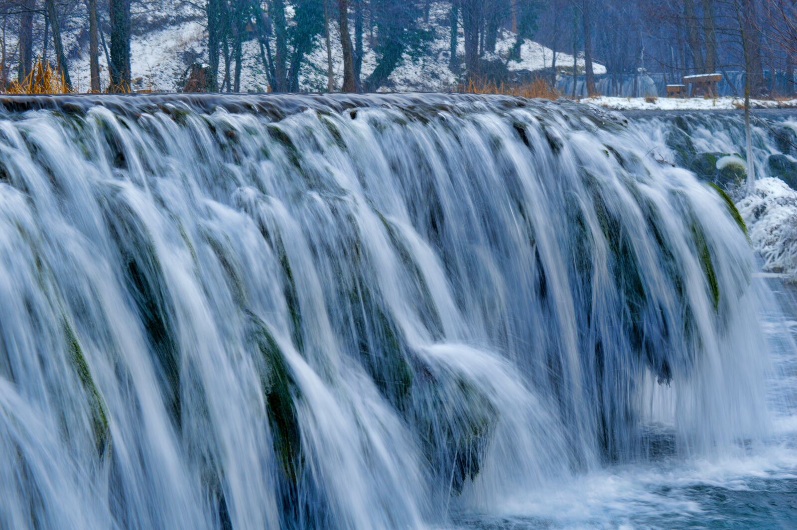 Nikon D3200 sample photo. Cascade, ice, water photography