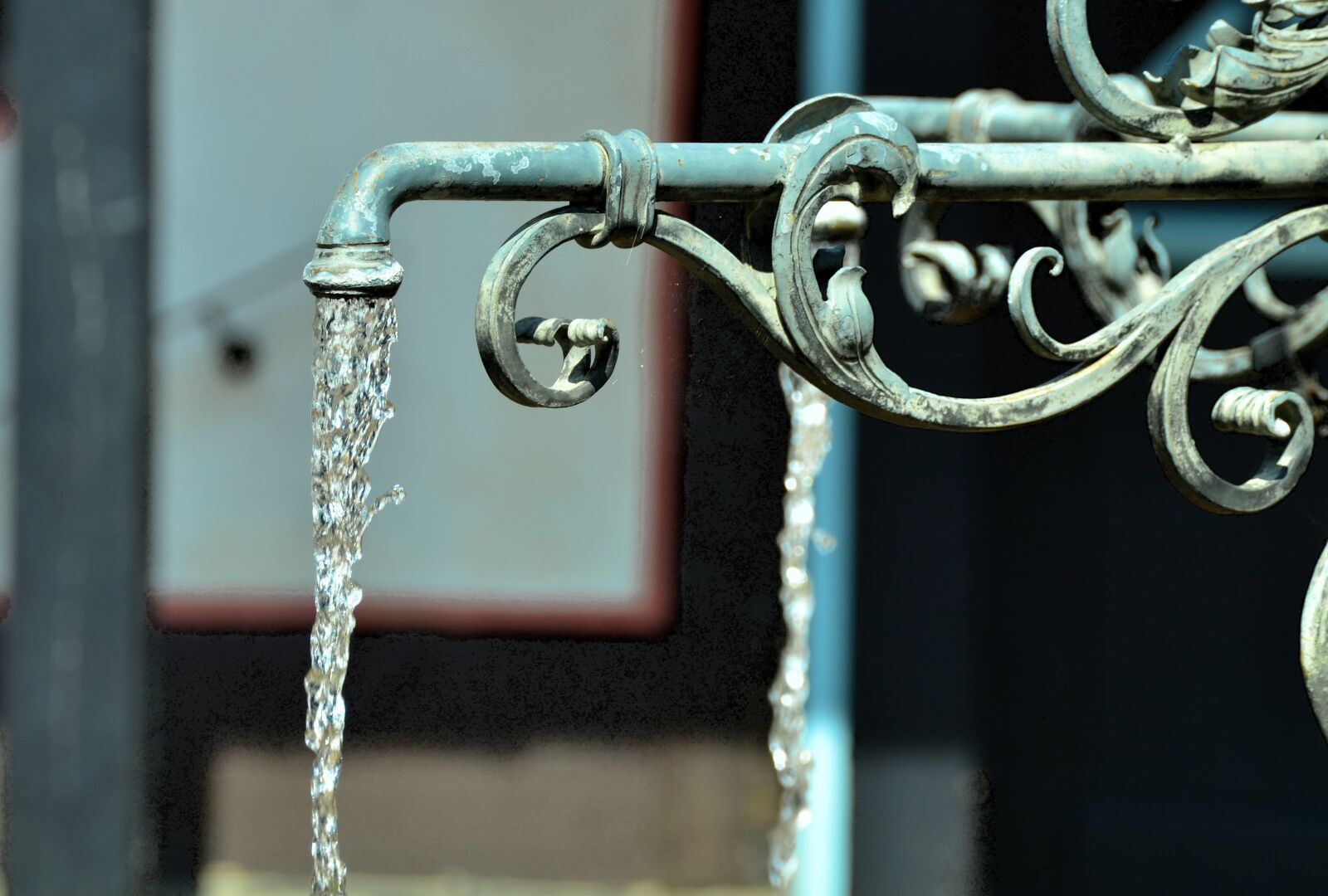 Nikon D5100 sample photo. Fountain, water, flow photography
