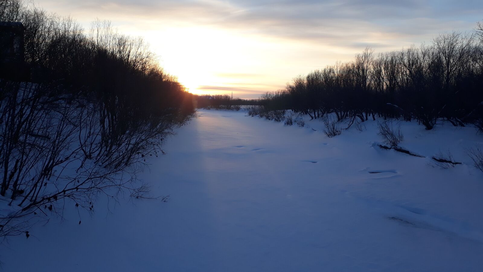 Samsung Galaxy J5 Prime sample photo. River, sunset, winters photography