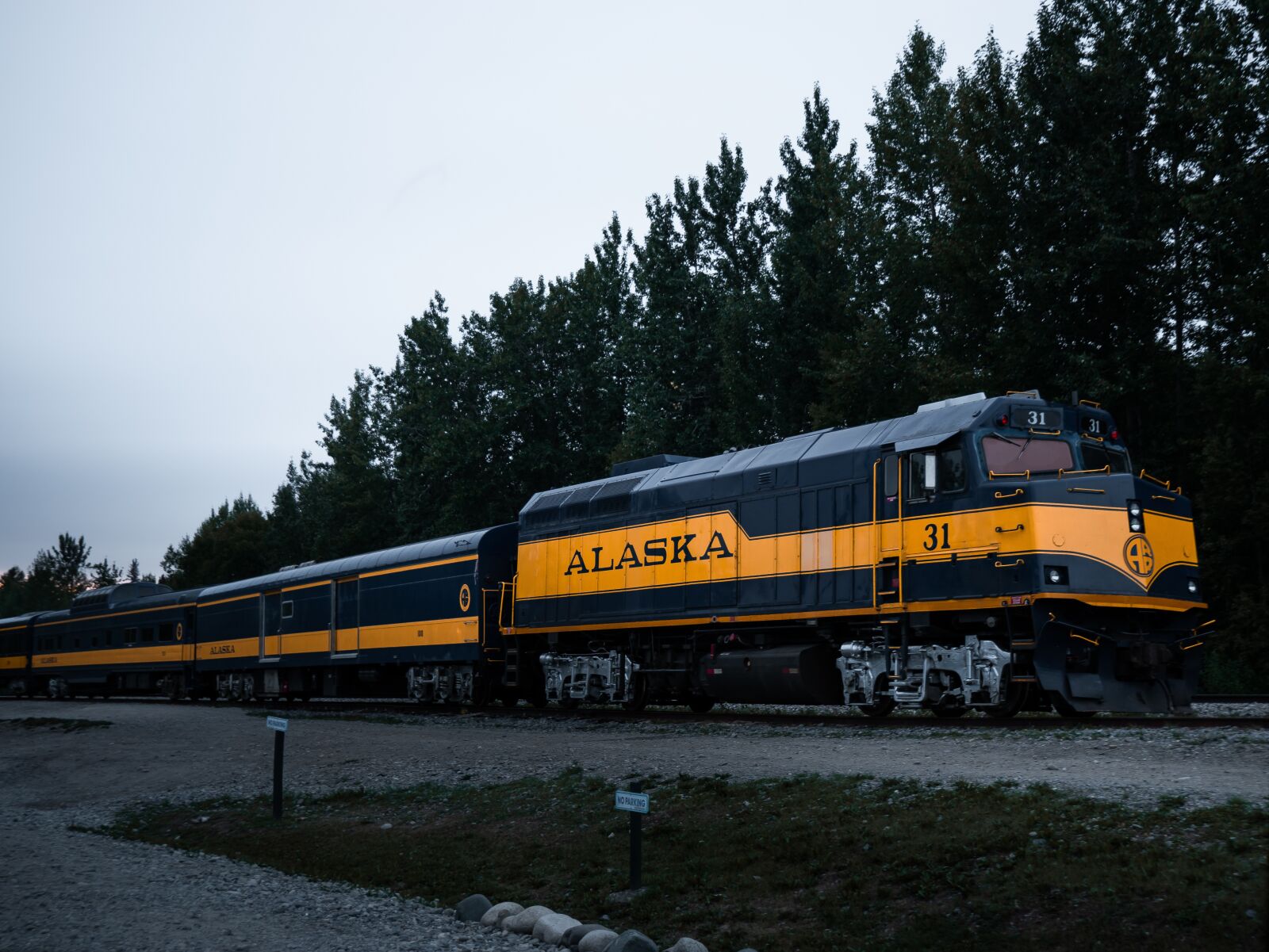 LUMIX G VARIO 12-60/F3.5-5.6 sample photo. Train, alaska, alaska railroad photography