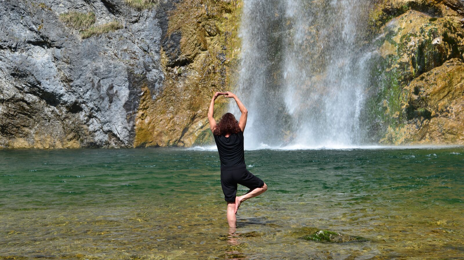 Nikon D800 sample photo. Water, woman, waterfall photography
