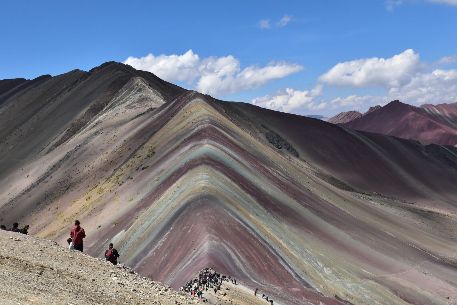 Nikon D5500 sample photo. Peru, rainbow mountain, landscape photography