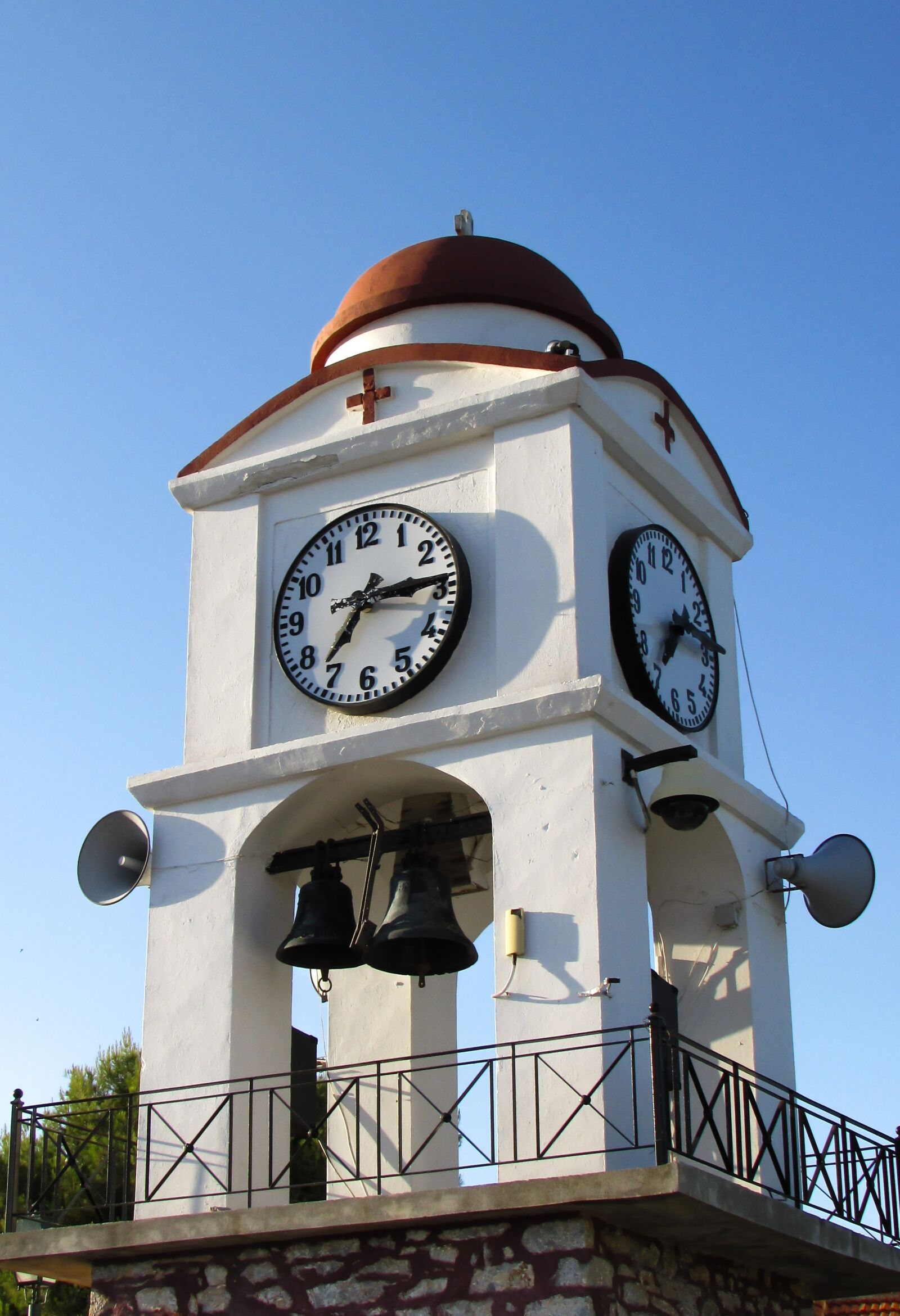 Canon PowerShot SX400 IS sample photo. Greece, skiathos, belfry photography