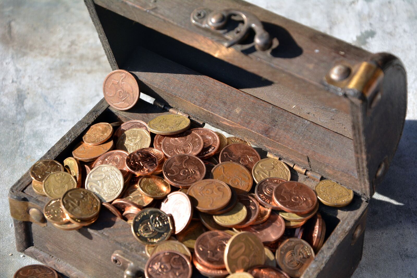 Nikon D5200 sample photo. Copper, money, container photography