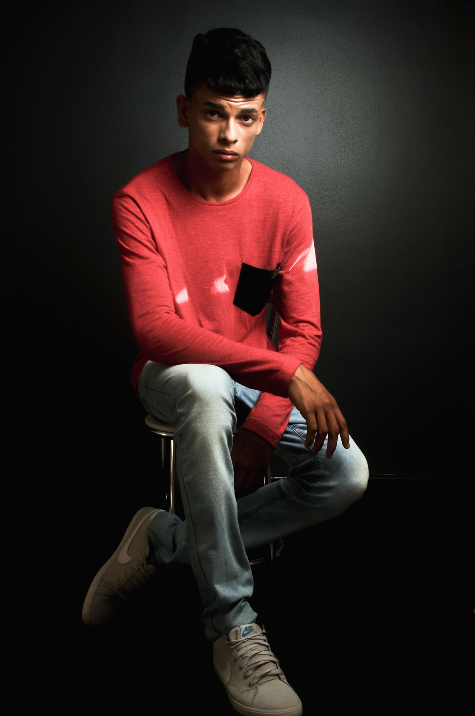 Nikon D90 sample photo. Men, portrait, strength photography