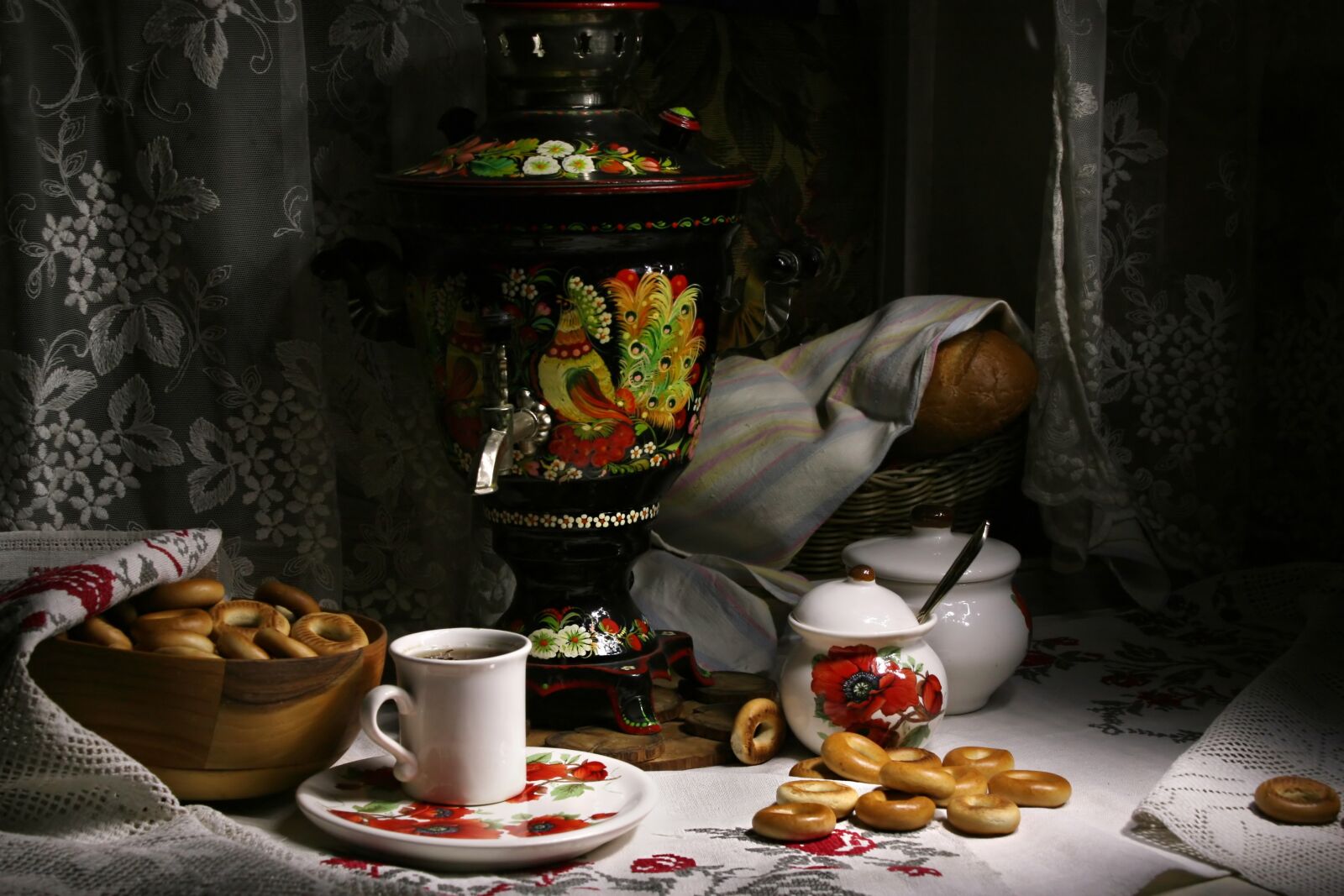 Canon EOS 30D sample photo. Still life, samovar, tea photography