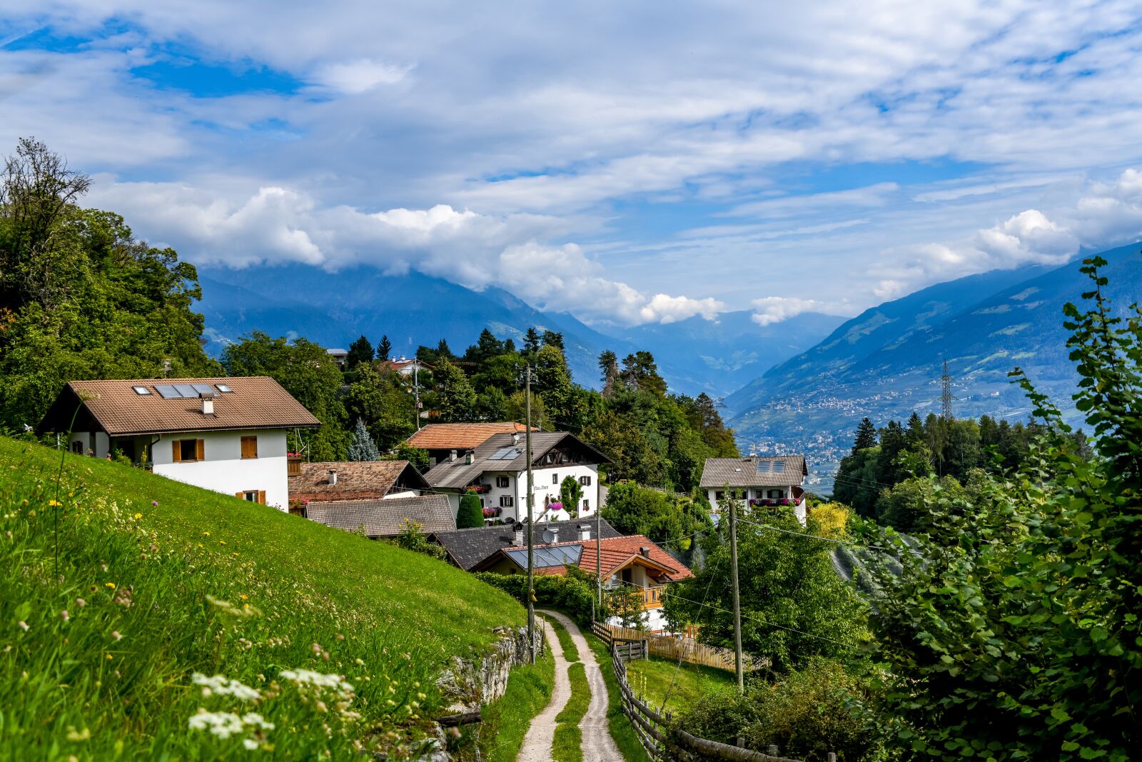 Tamron 28-300mm F3.5-6.3 Di VC PZD sample photo. South tyrol, mountains, village photography
