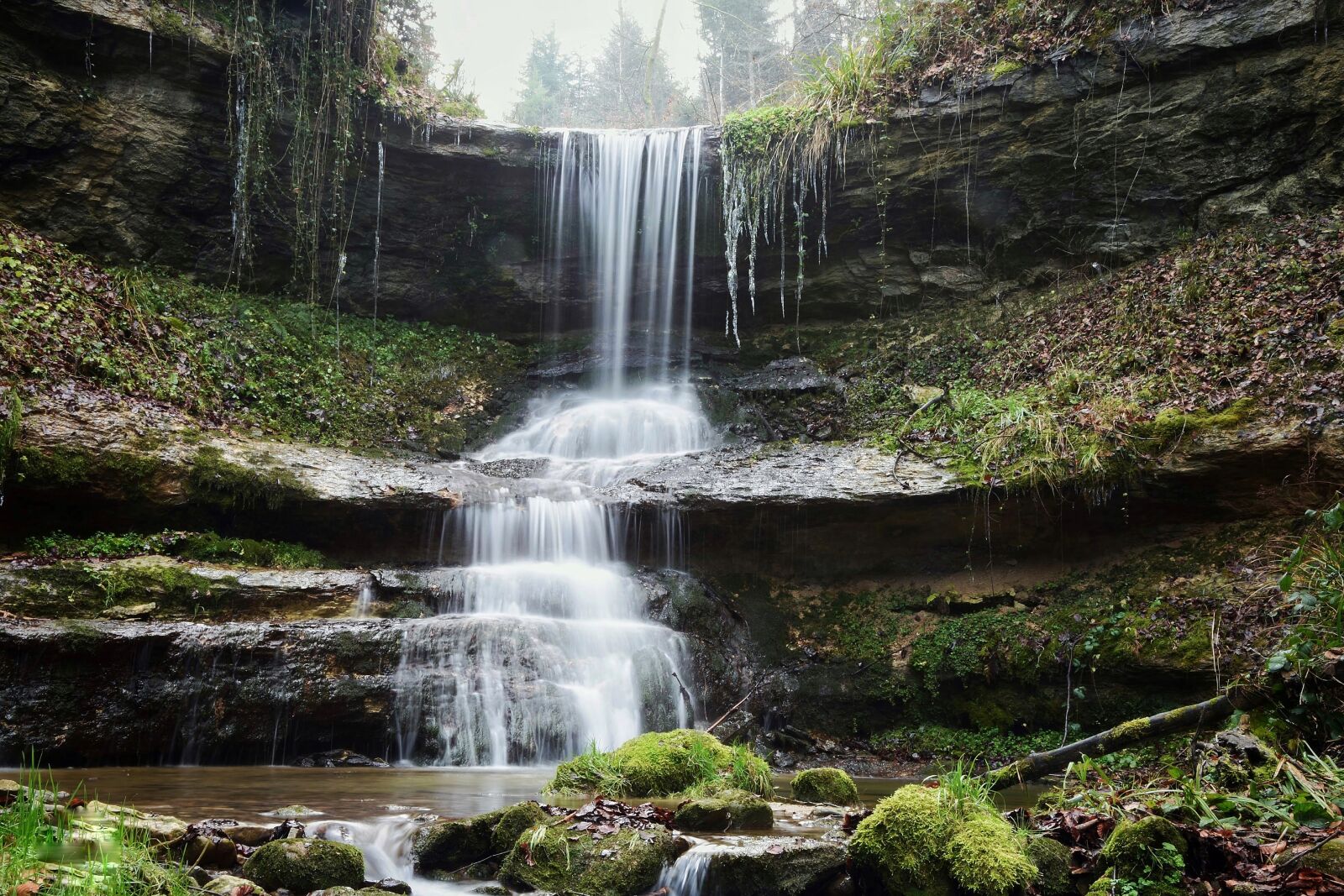 Nikon D7200 sample photo. Waterfall, forest, nature photography